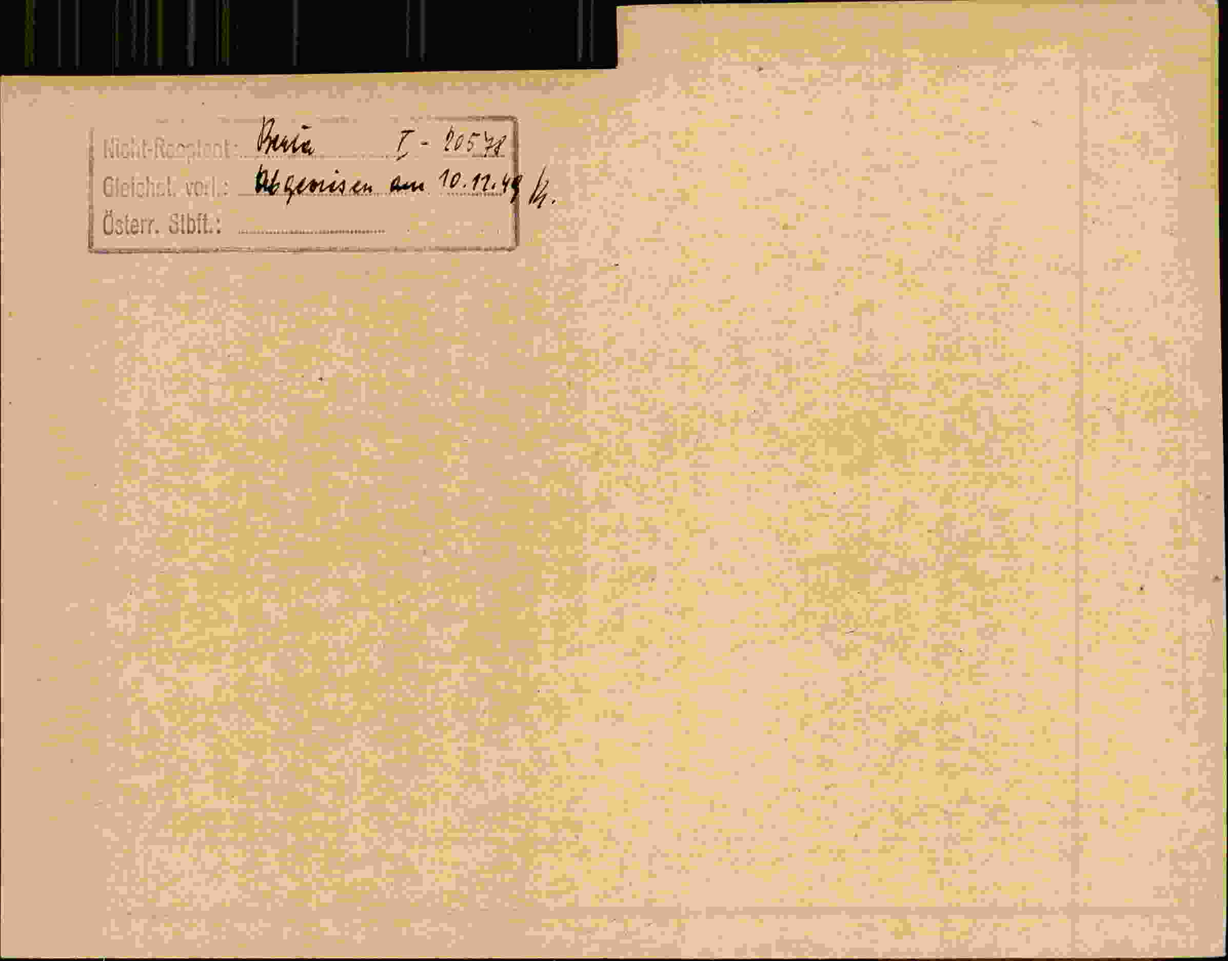 Rückseite des Dokuments