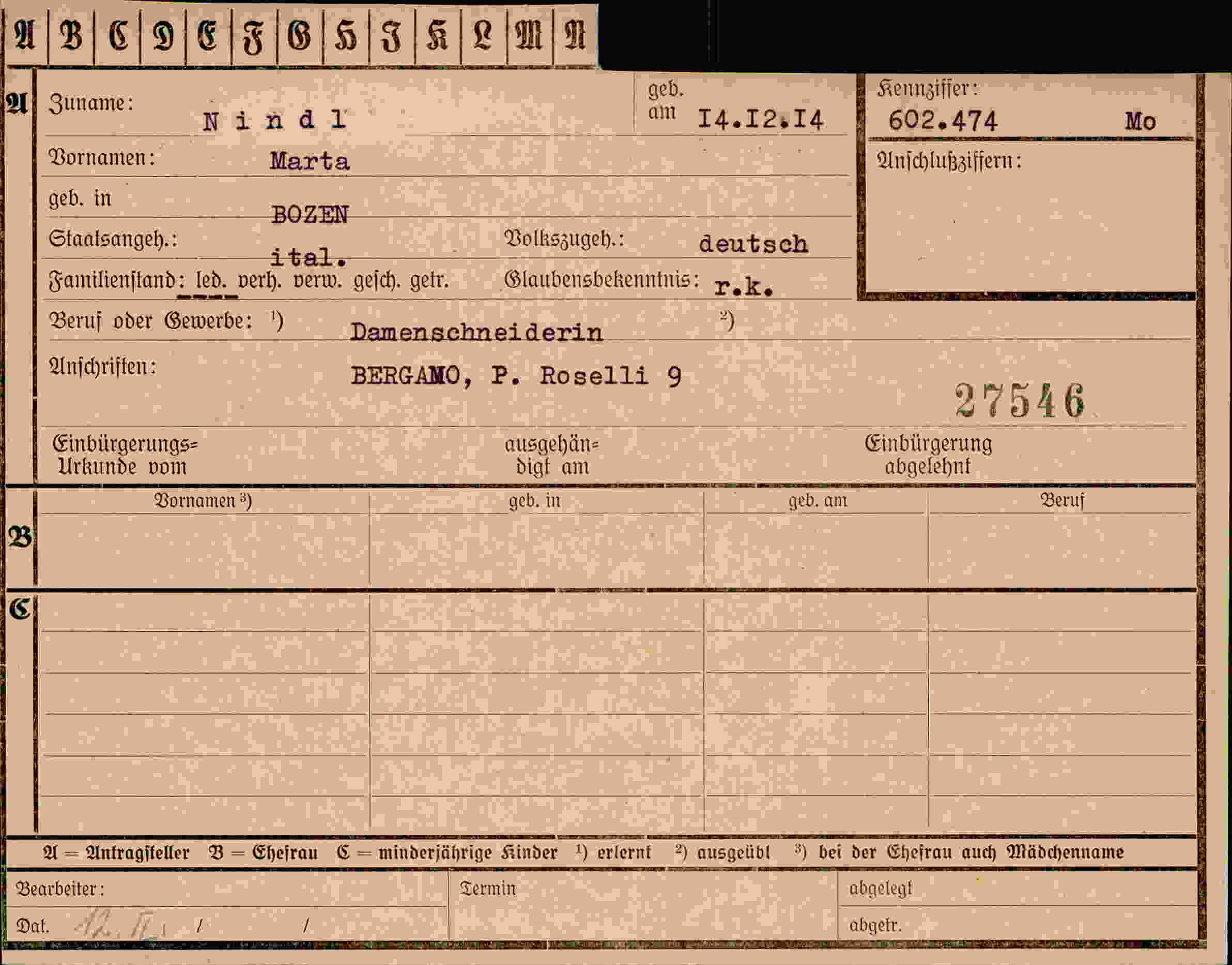 Dokument für Marta Nindl