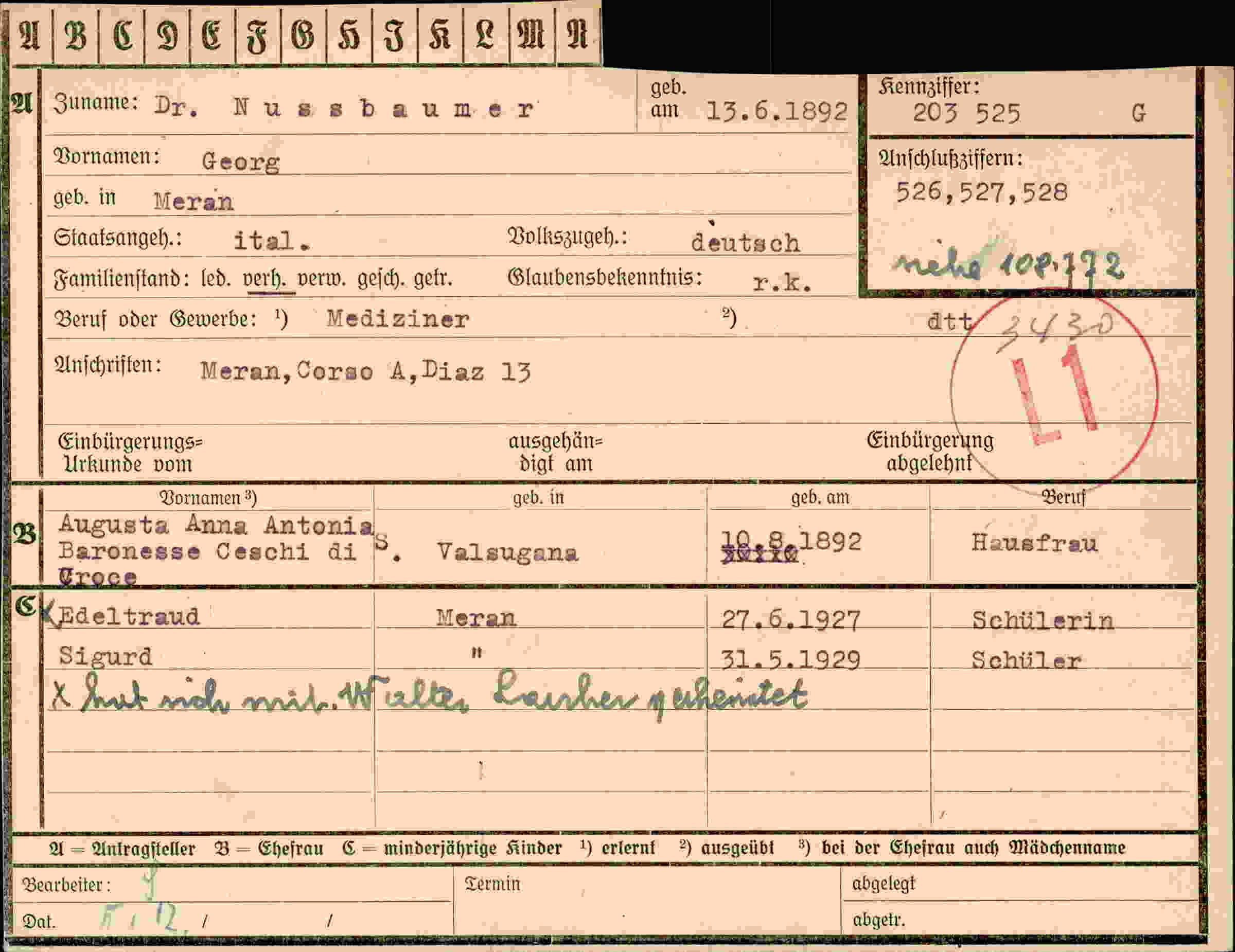 Dokument für Georg Nussbaumer