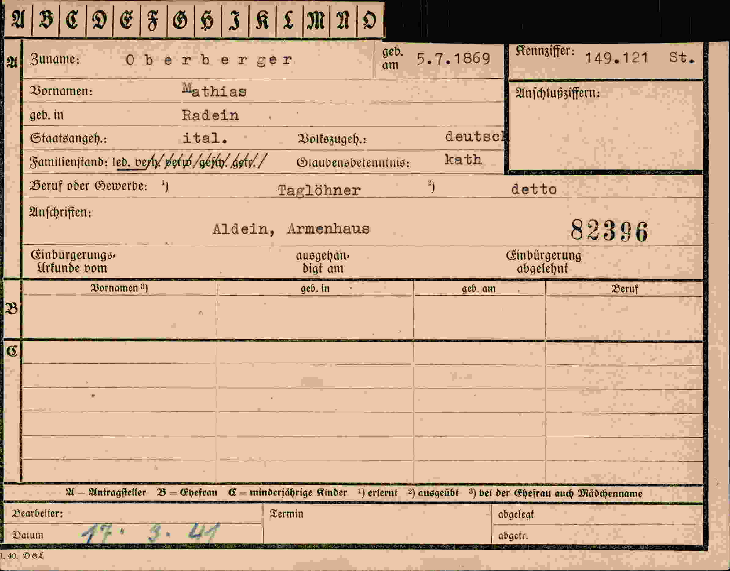 Dokument für Mathias Oberberger