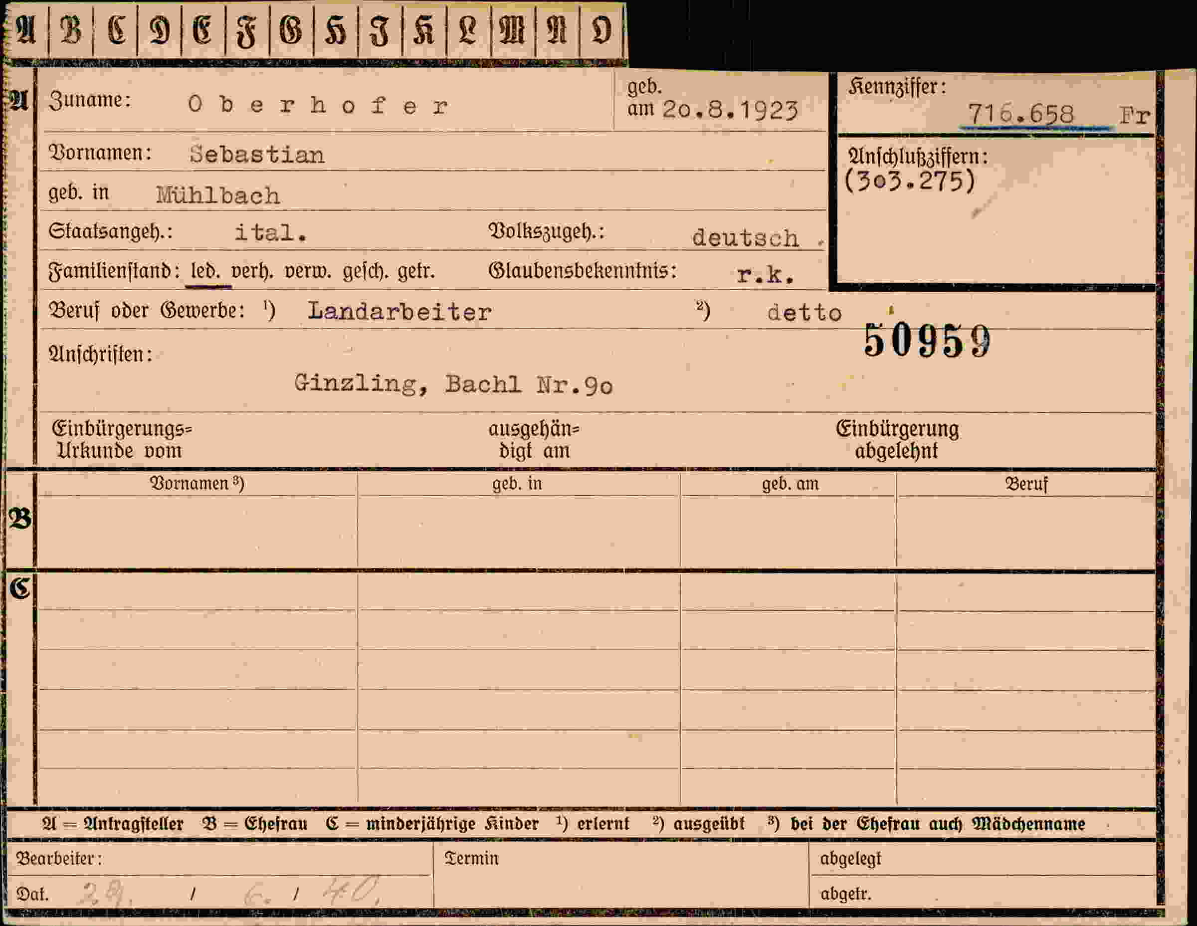 Dokument für Sebastian Oberhofer