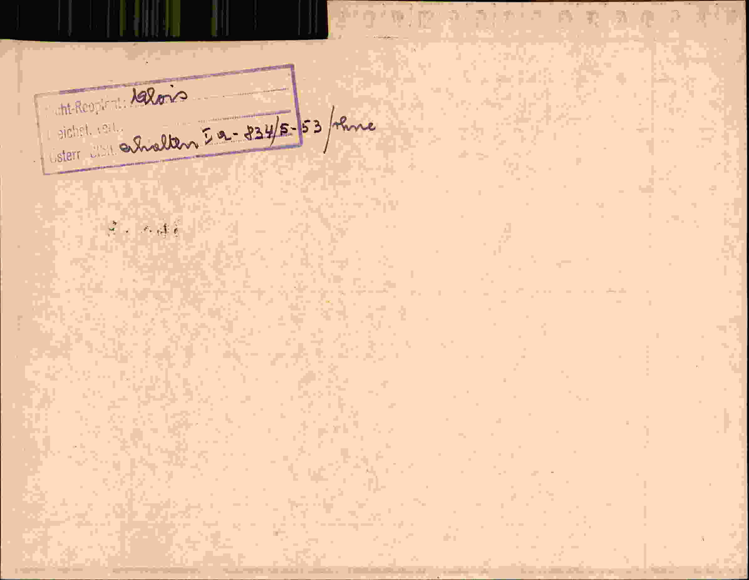 Rückseite des Dokuments