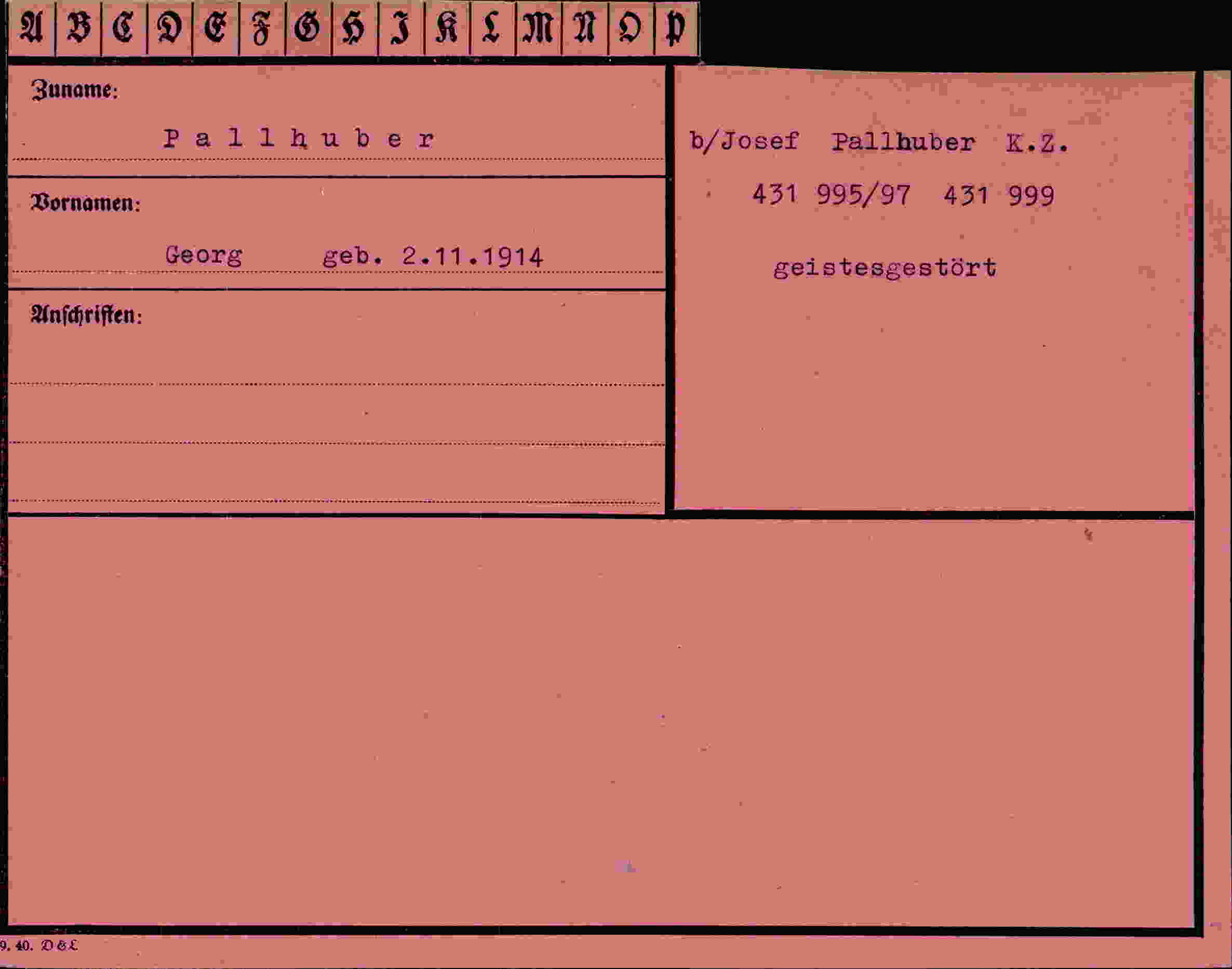 Dokument für Georg Pallhuber