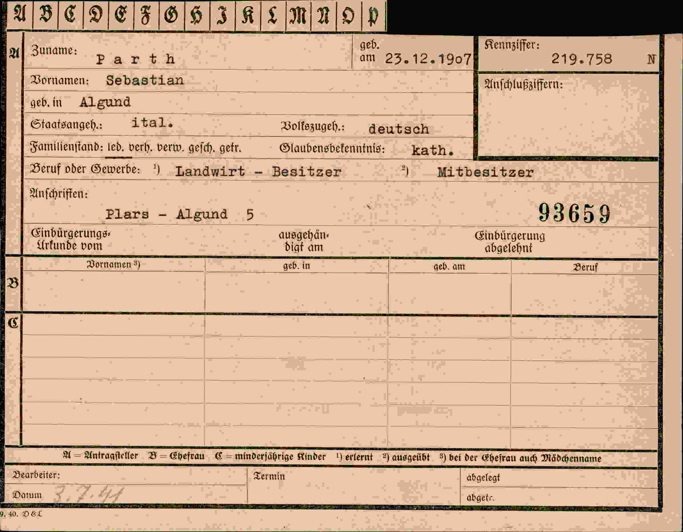 Dokument für Sebastian Parth