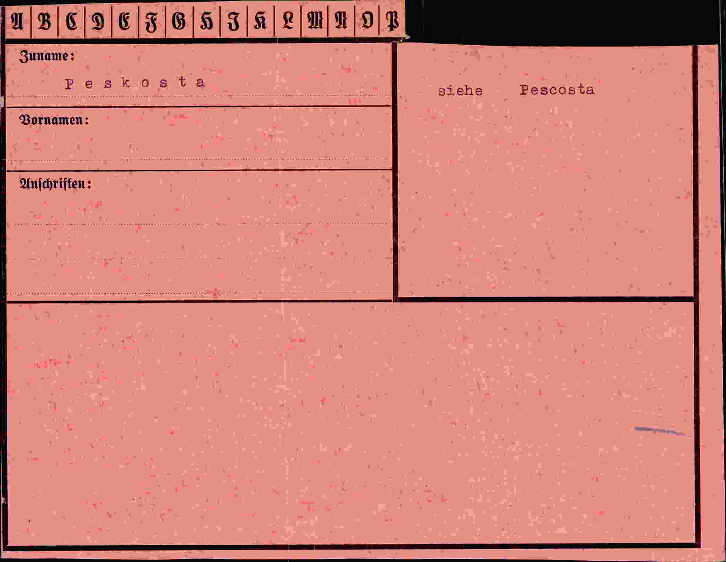 Vorderseite des Dokuments