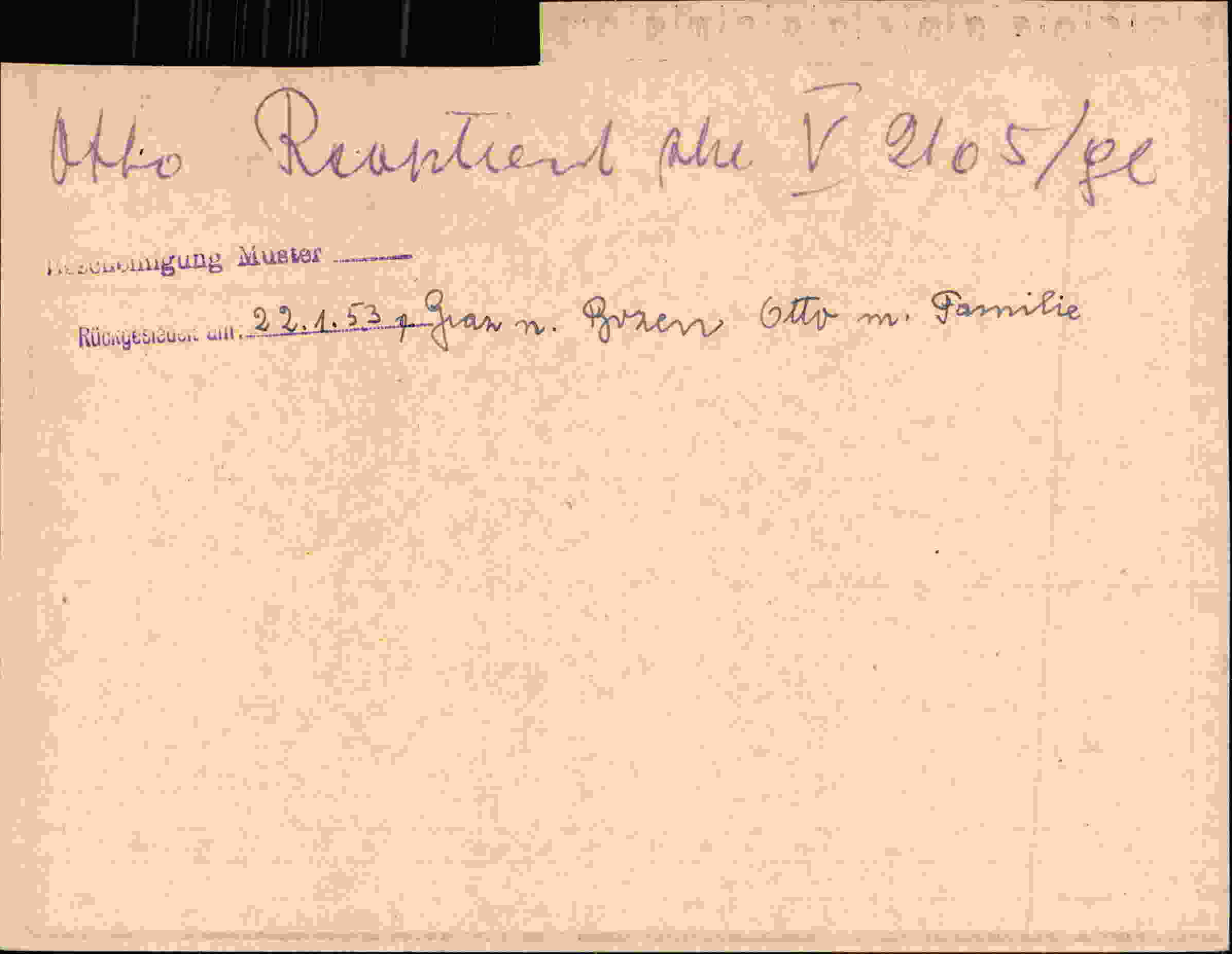 Rückseite des Dokuments