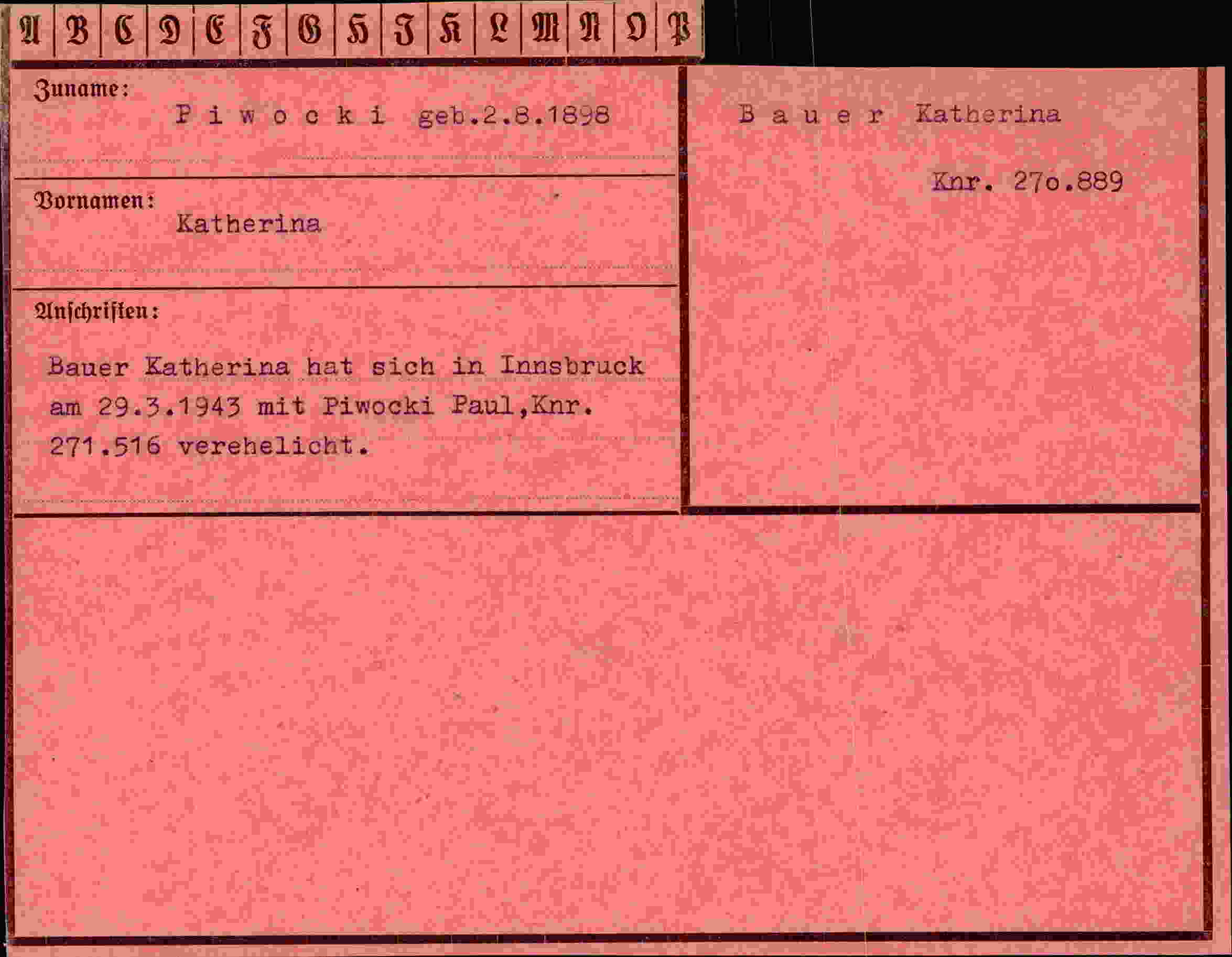 Dokument für Katherina Piwocki