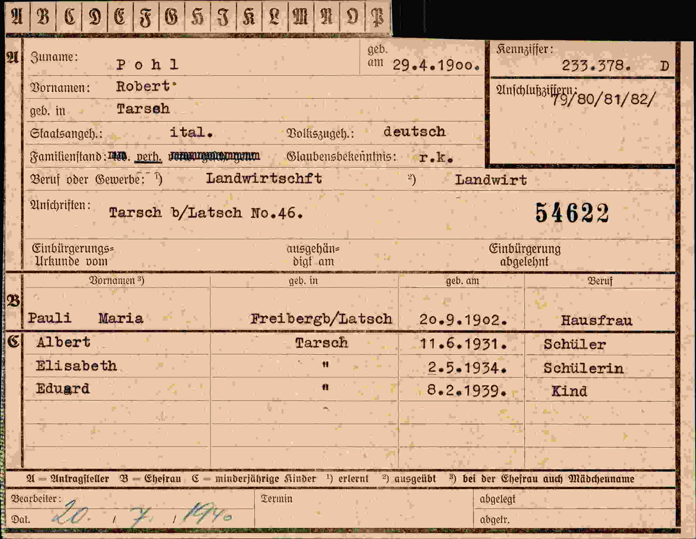 Dokument für Robert Pohl