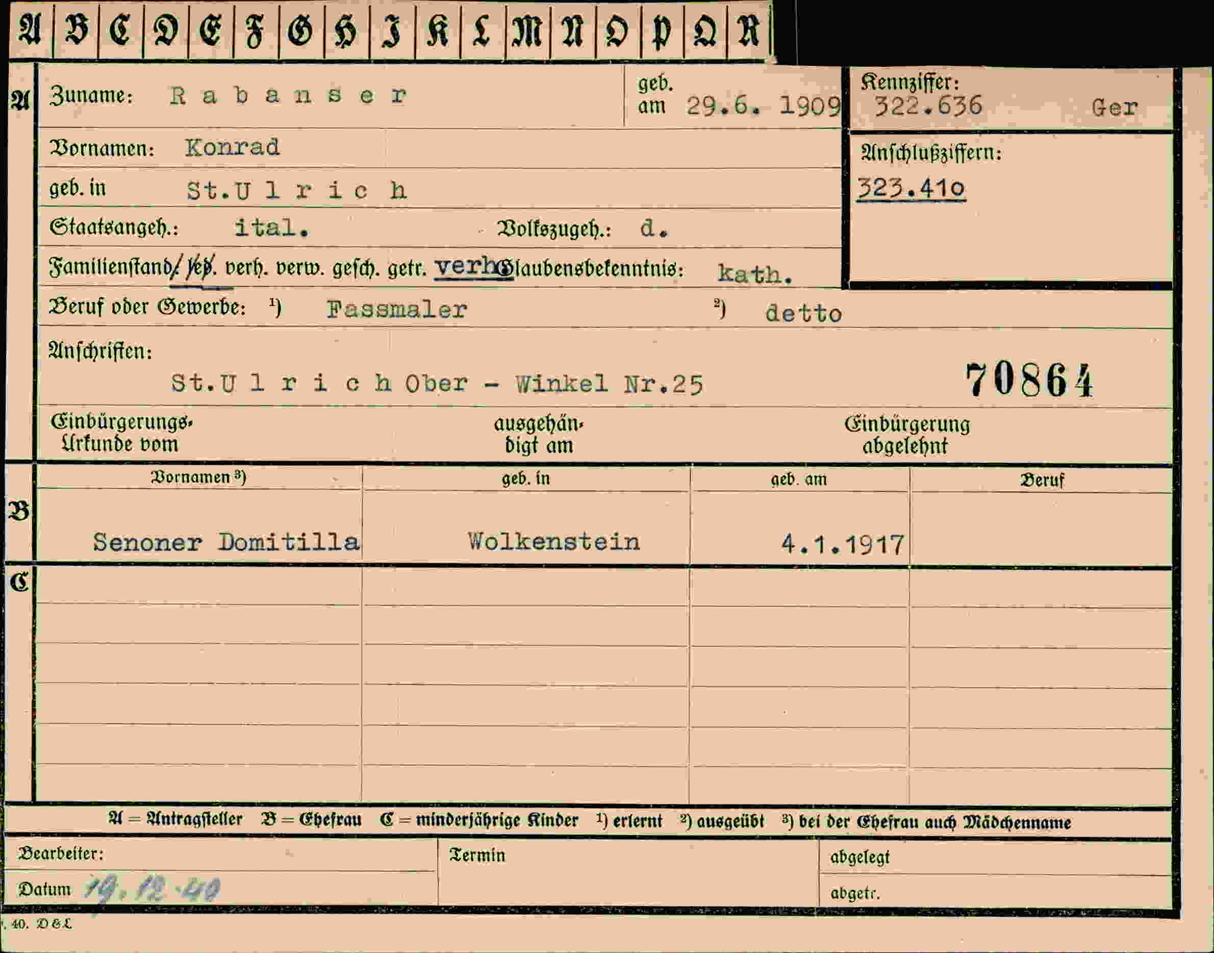 Dokument für Konrad Rabanser