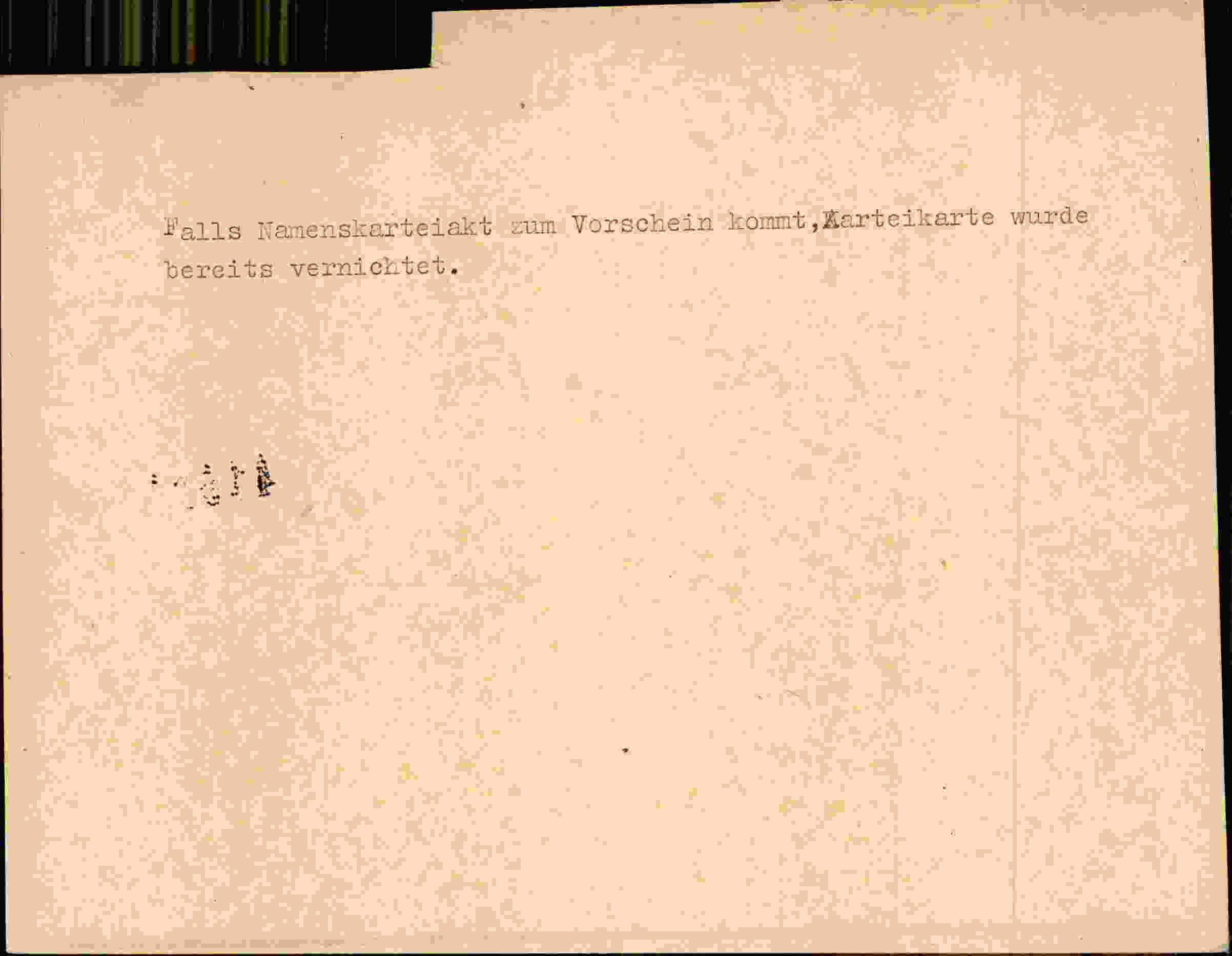 Rückseite des Dokuments