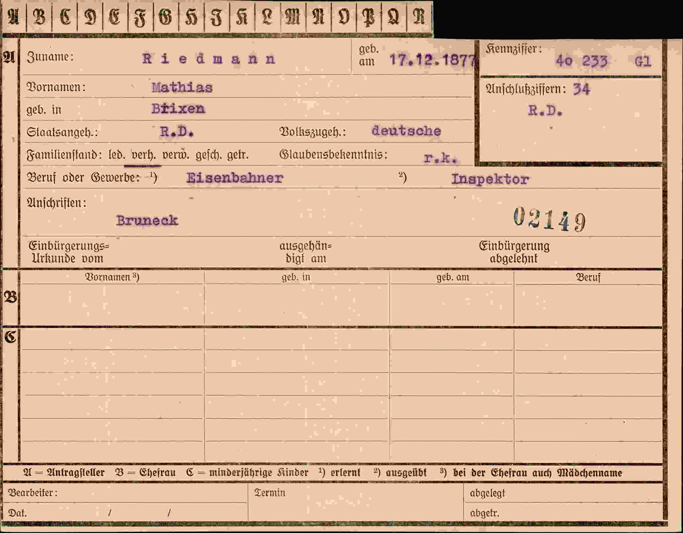 Dokument für Mathias Riedmann