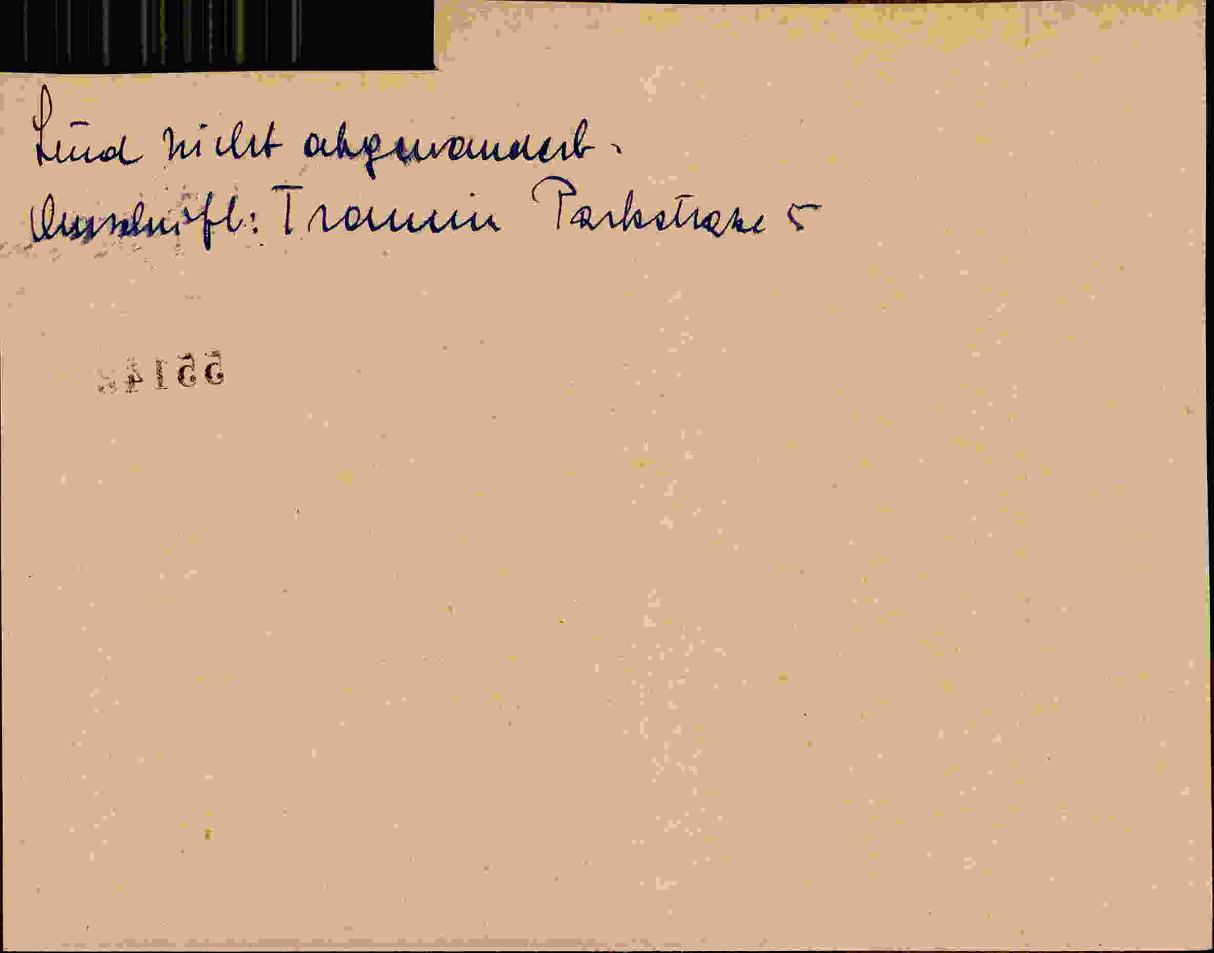 Rückseite des Dokuments