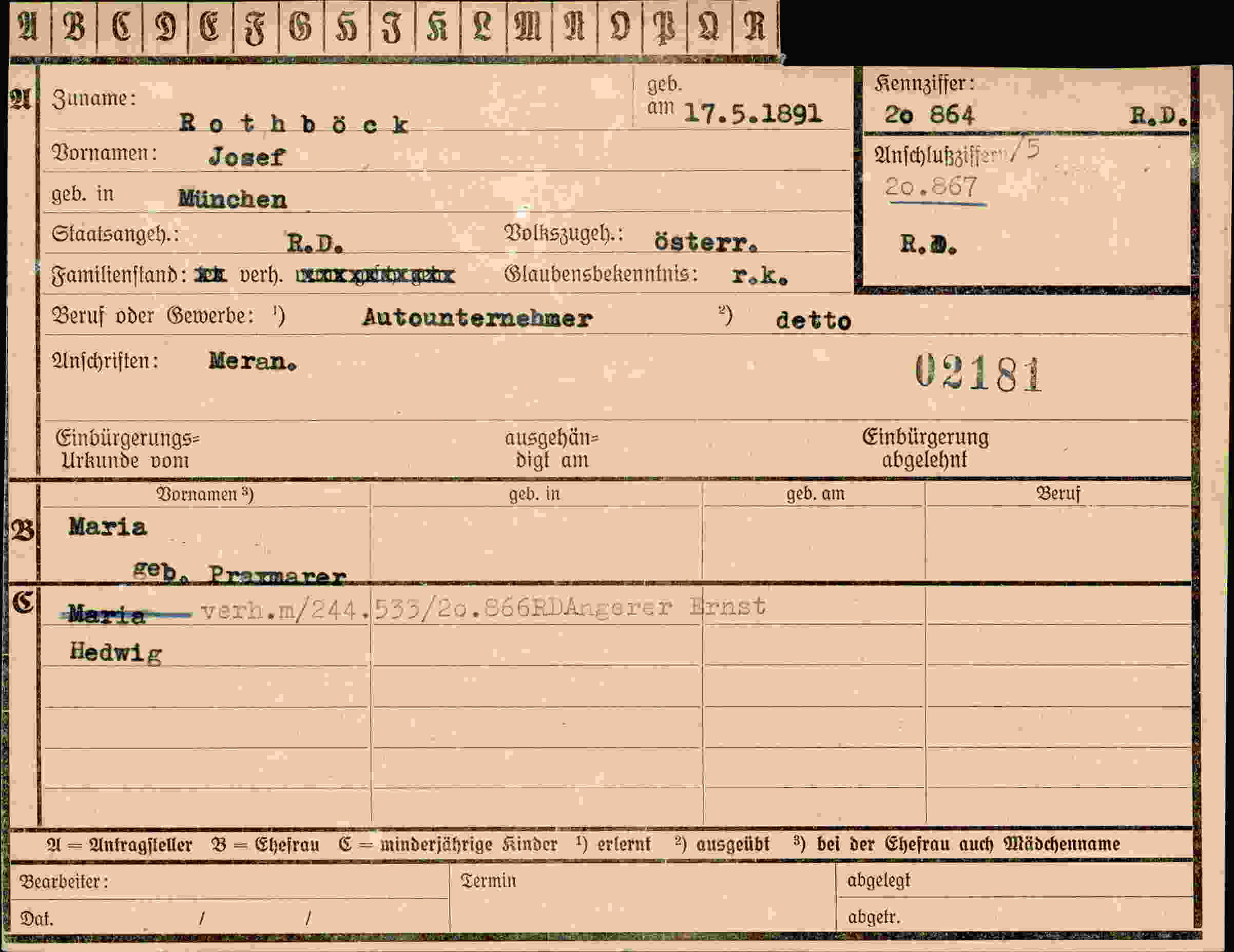 Dokument für Josef Iuname