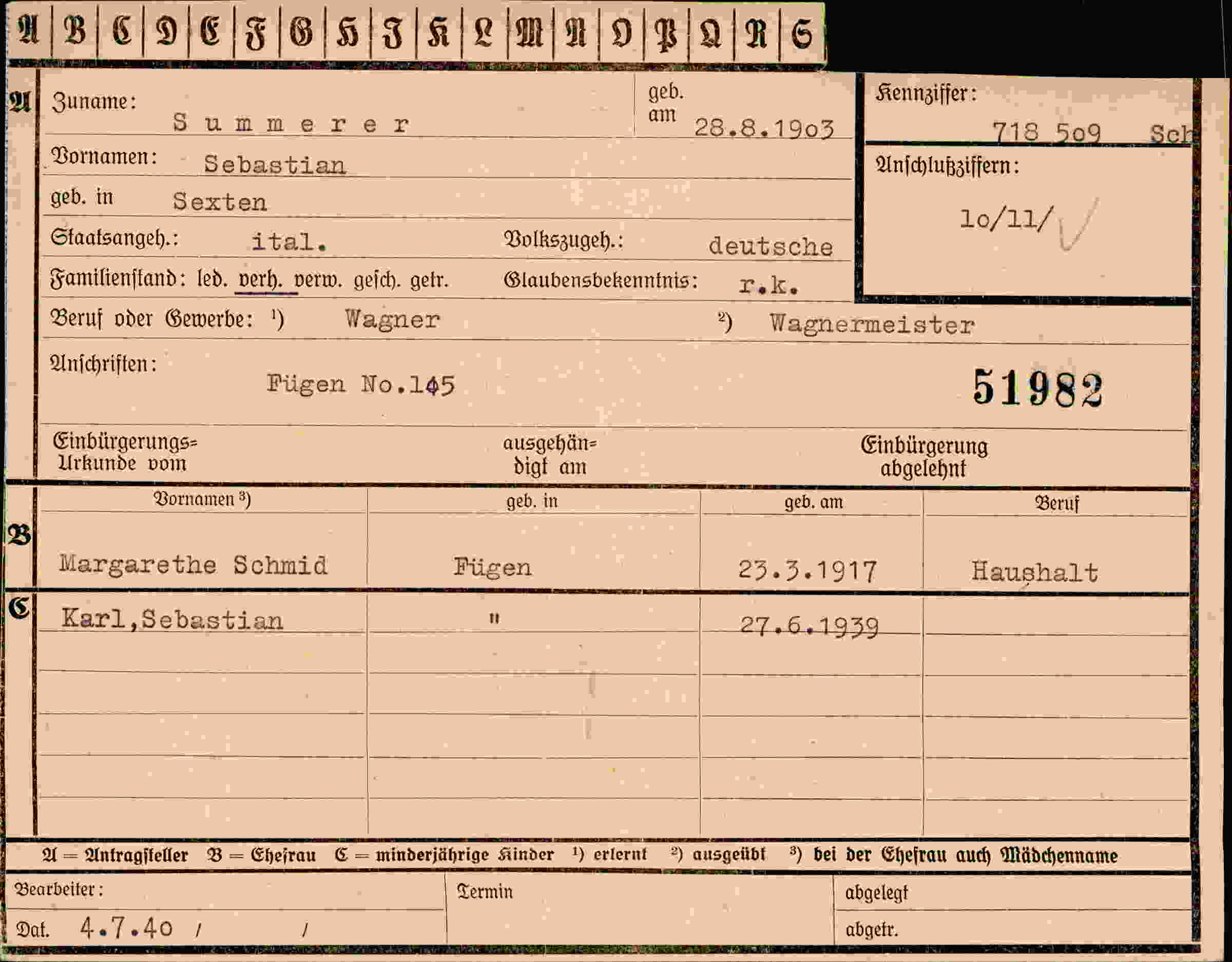 Dokument für Sebastian Summerer
