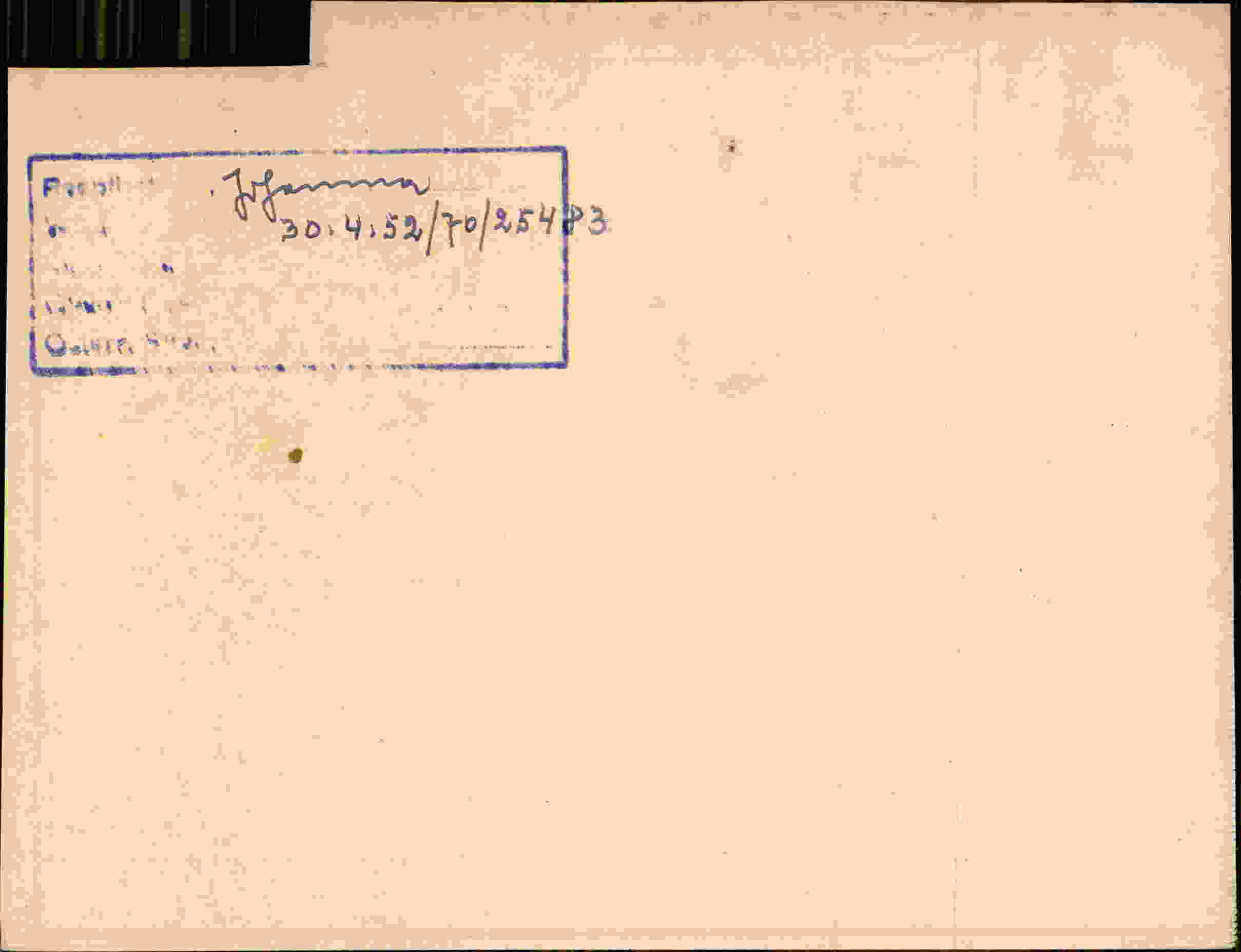 Rückseite des Dokuments