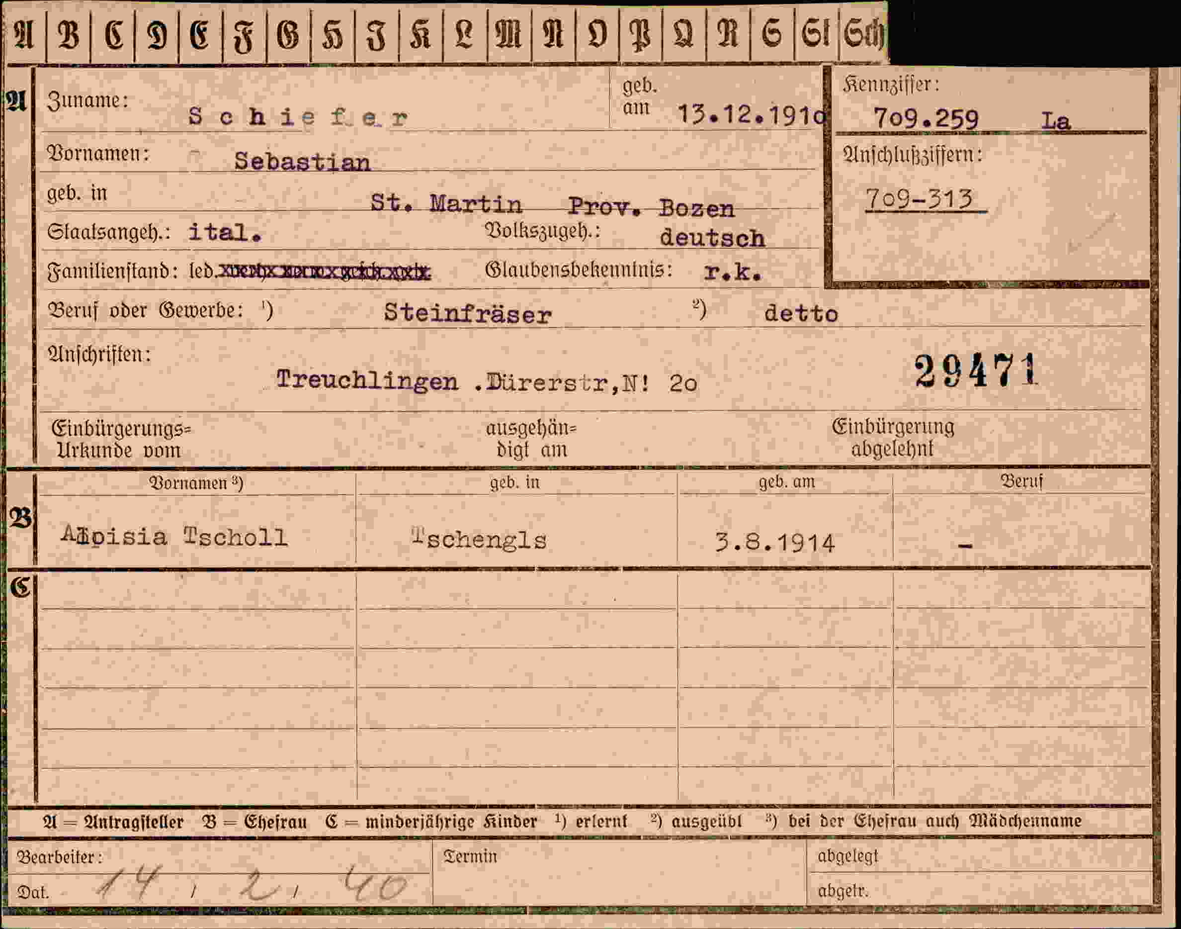 Dokument für Sebastian Schiefer