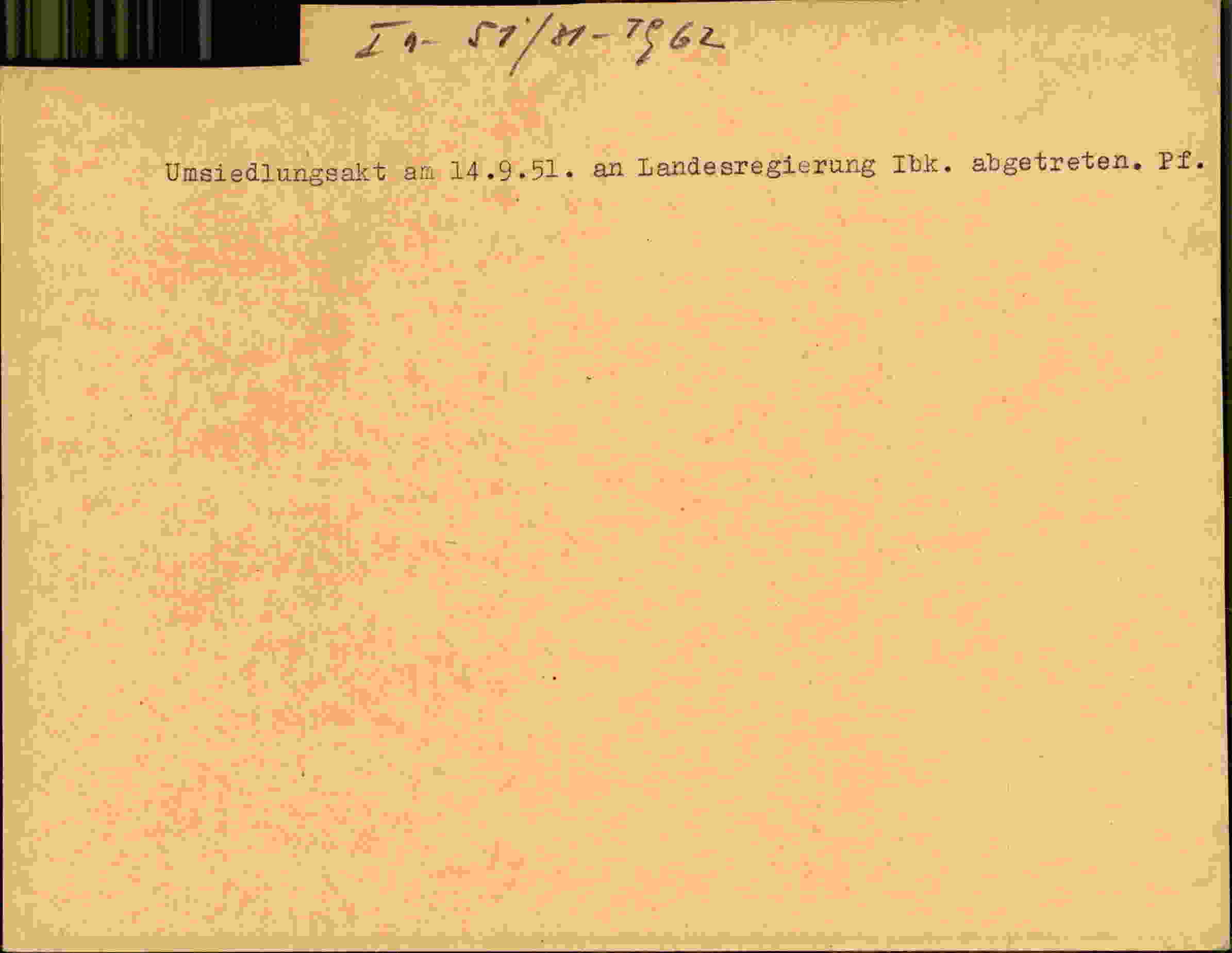 Rückseite des Dokuments