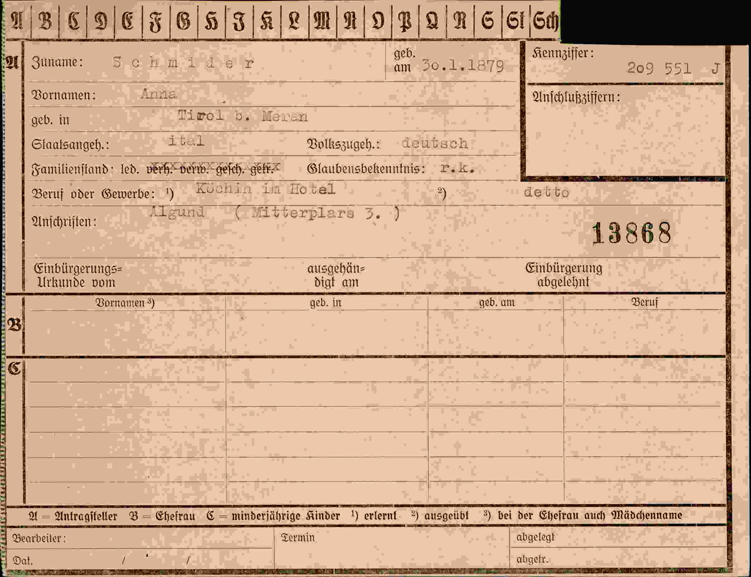 Dokument für Anna Schmider