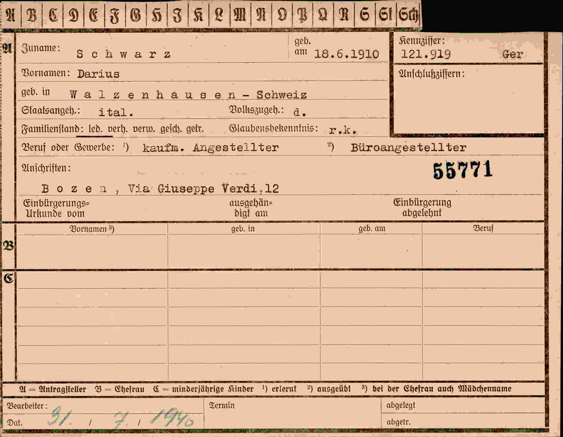 Dokument für Darius Schwarz