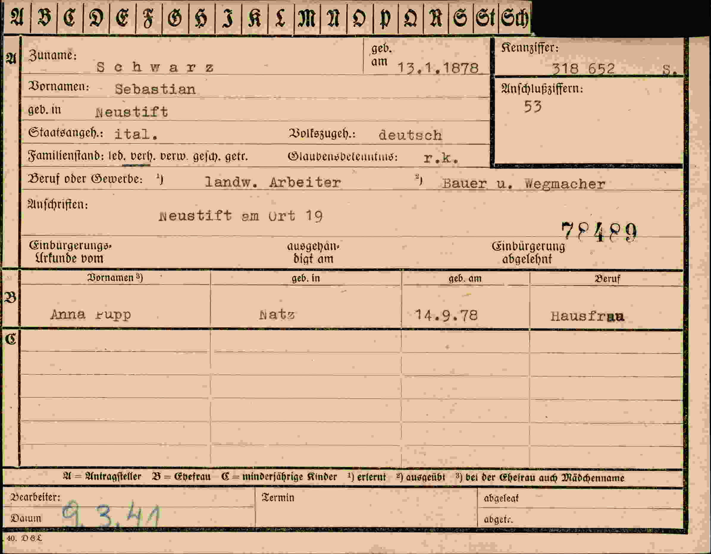 Dokument für Sebastian Schwarz