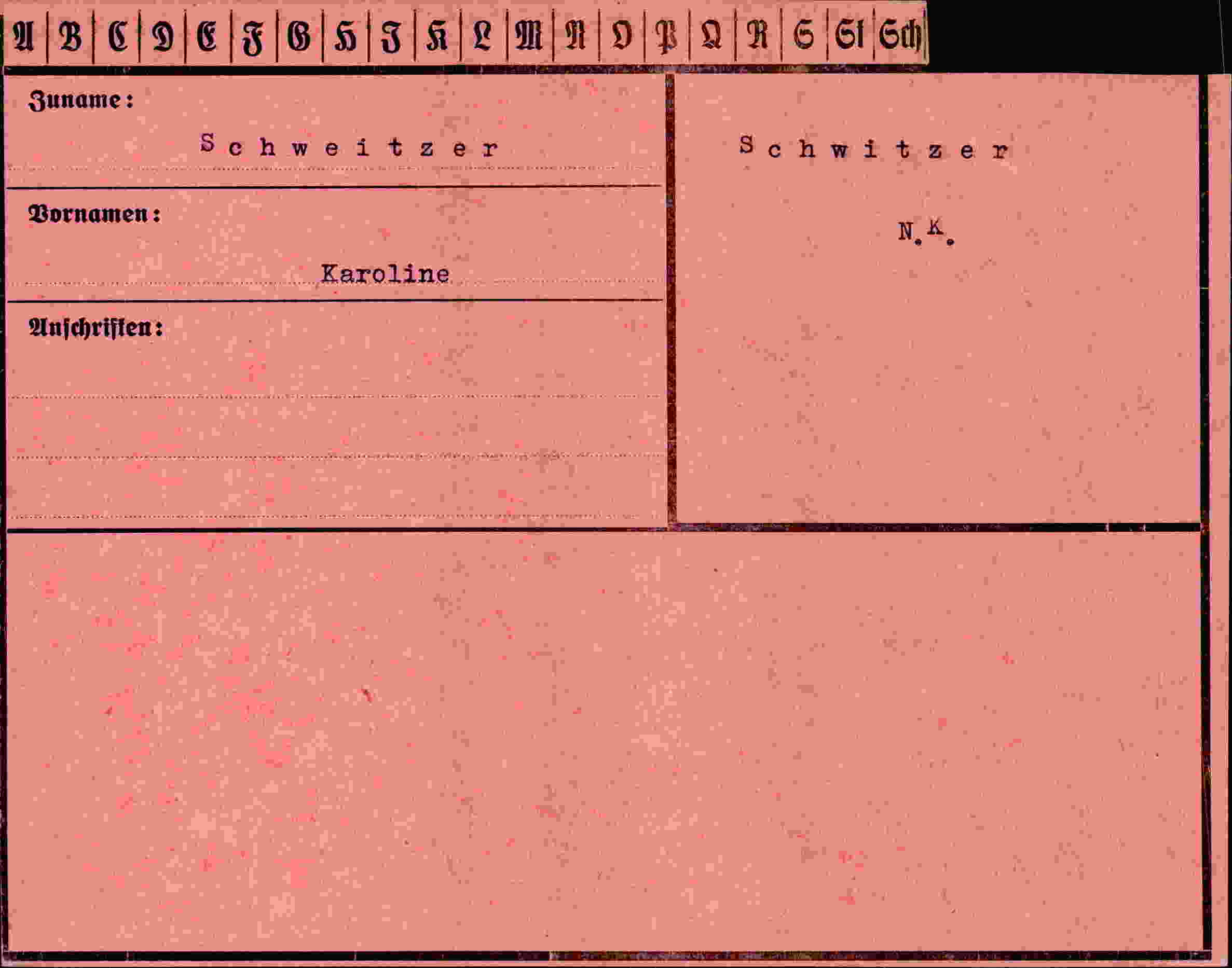 Vorderseite des Dokuments
