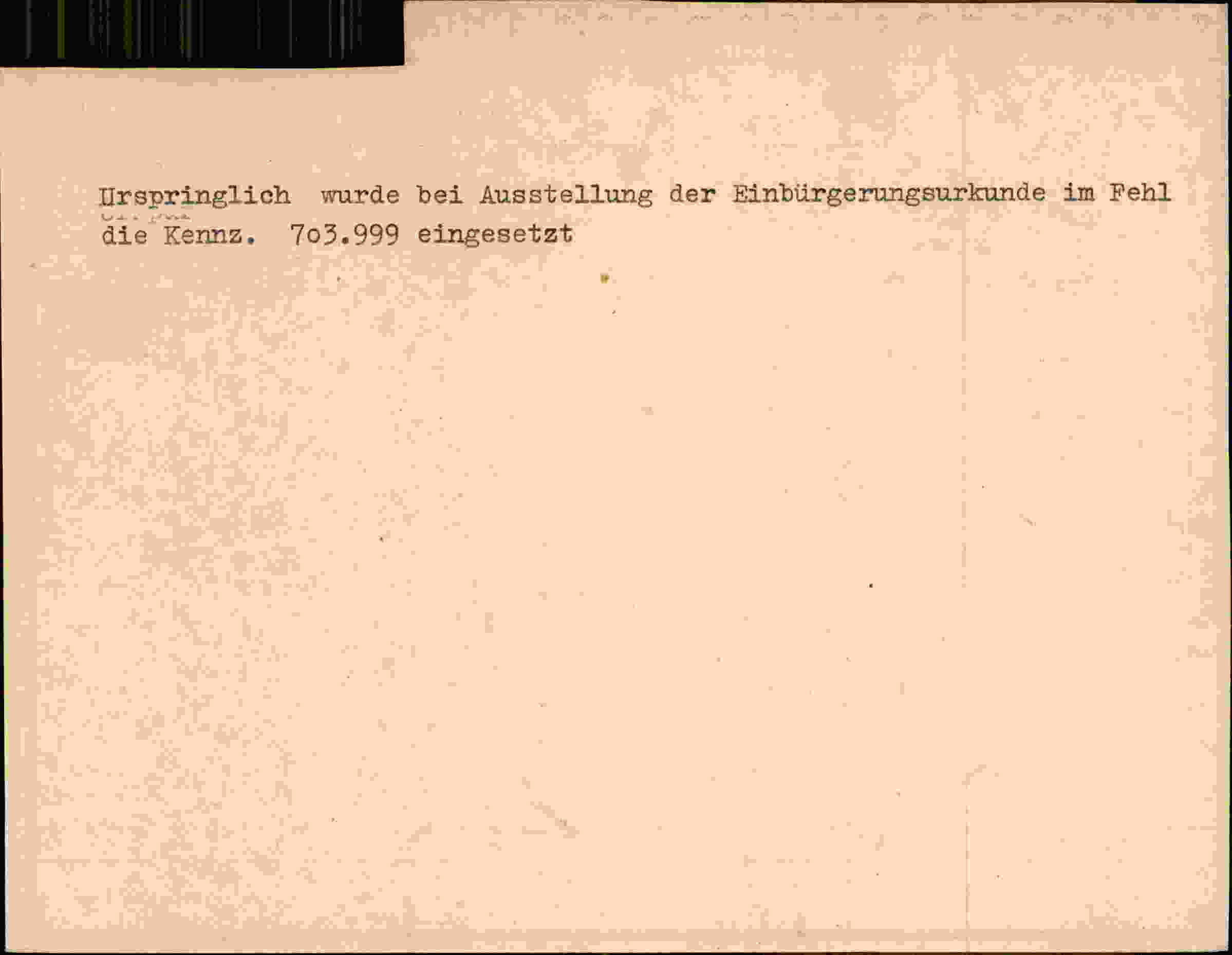 Rückseite des Dokuments