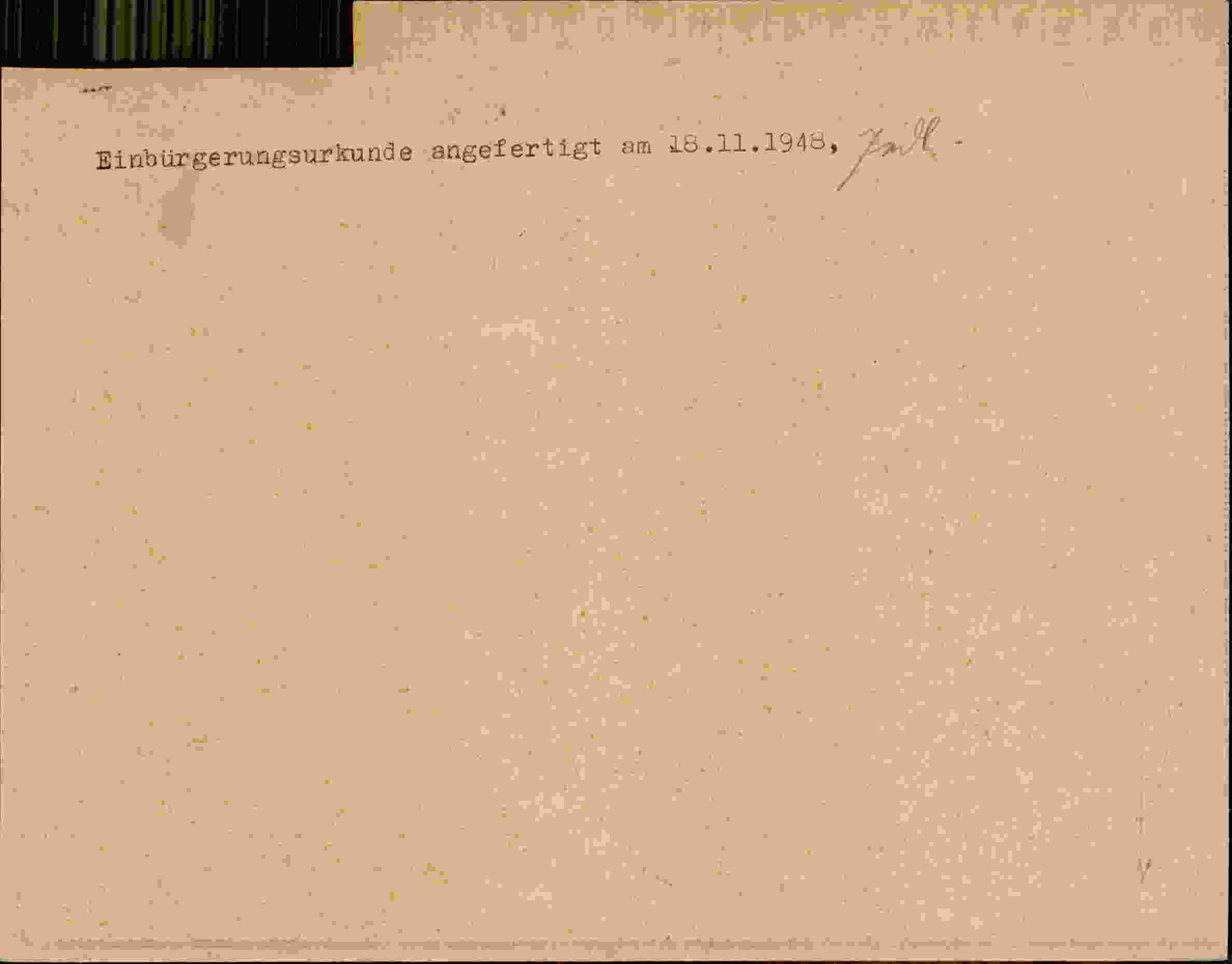 Rückseite des Dokuments