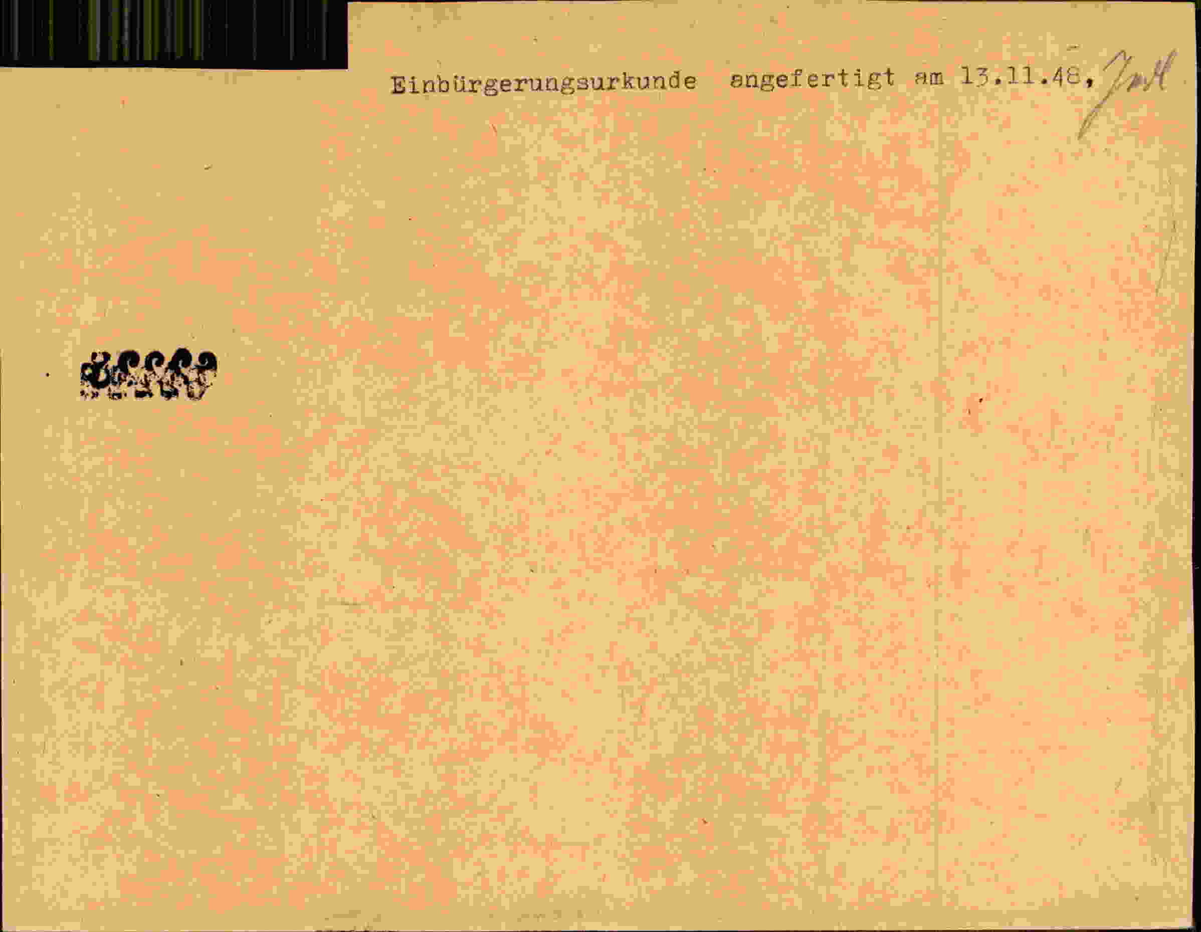Rückseite des Dokuments