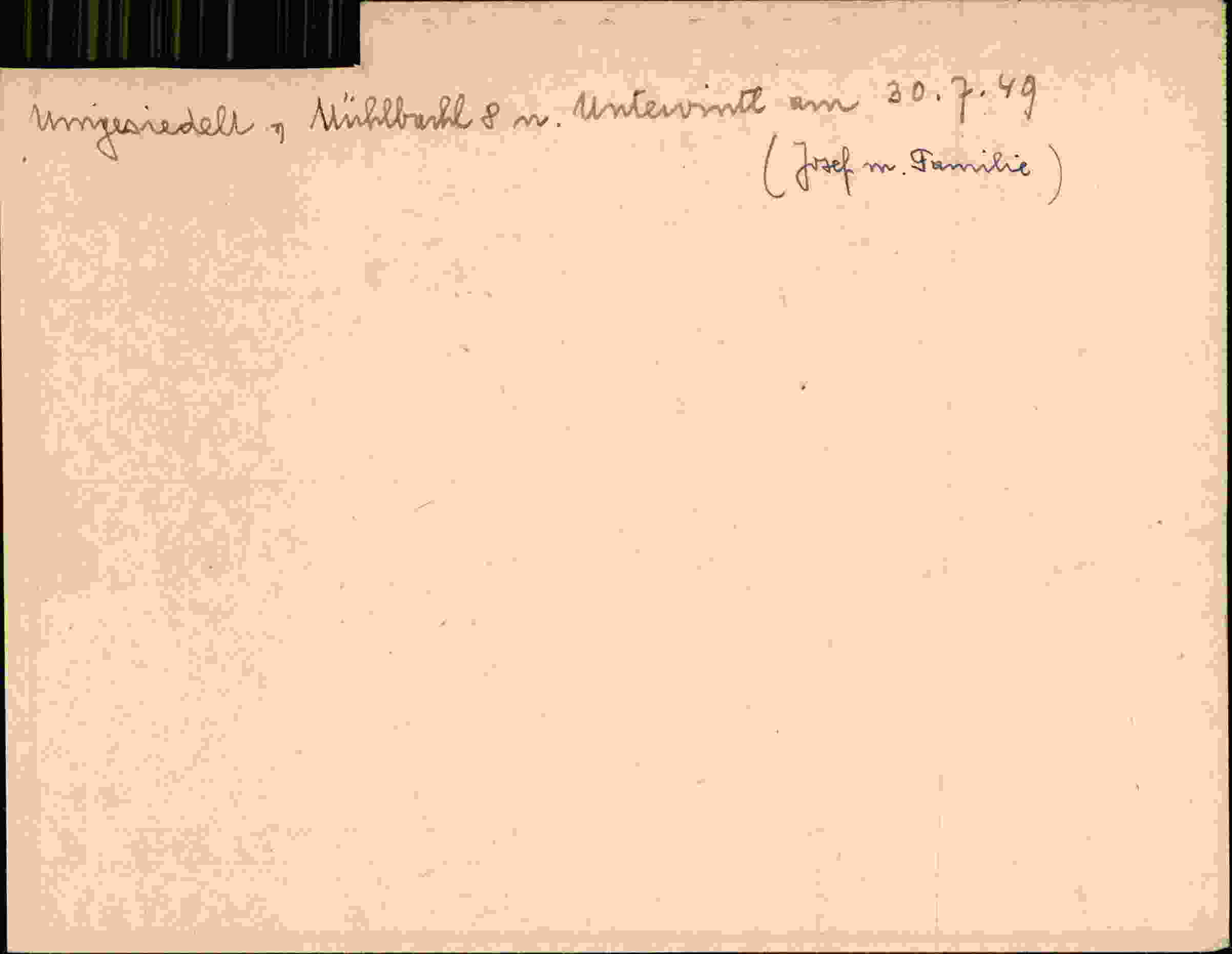 Rückseite des Dokuments