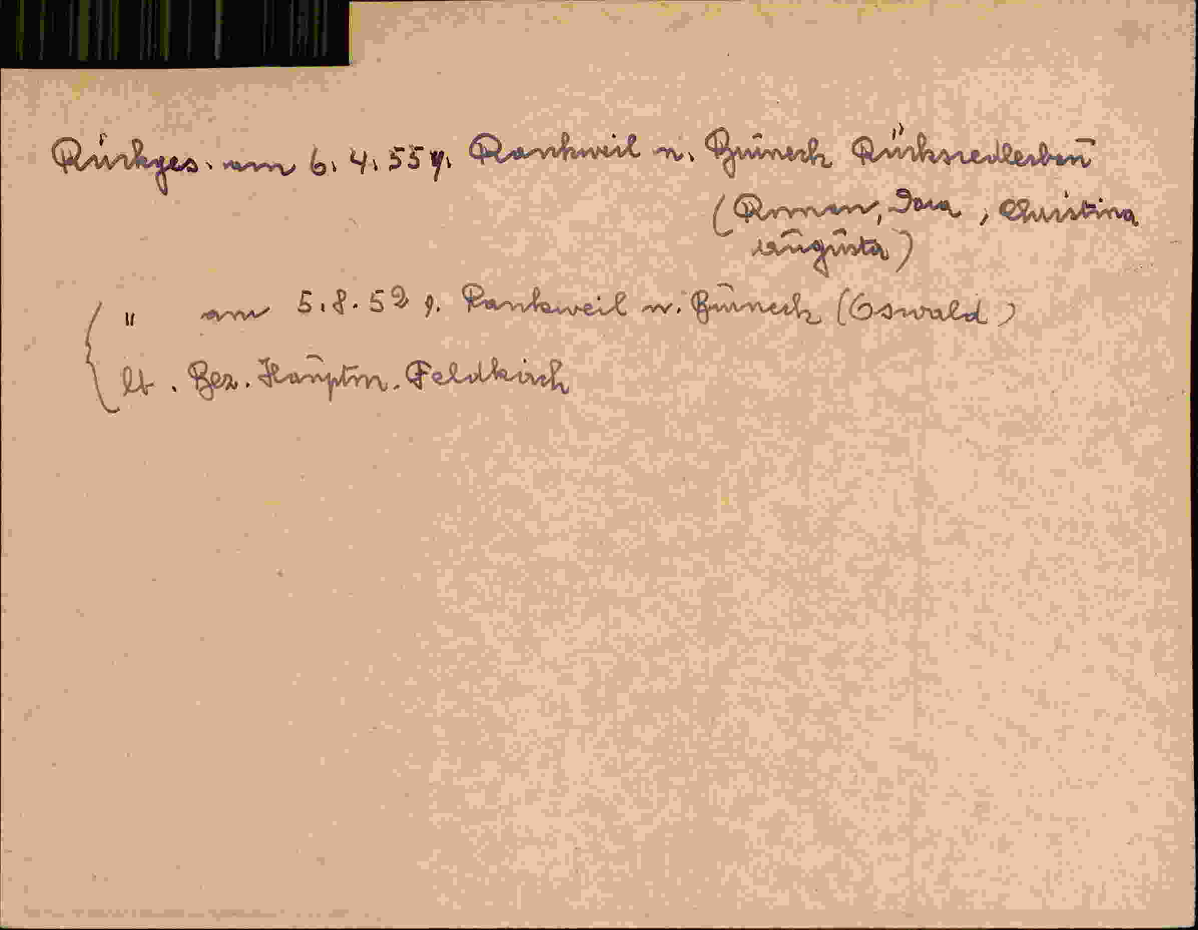 Rückseite des Dokuments