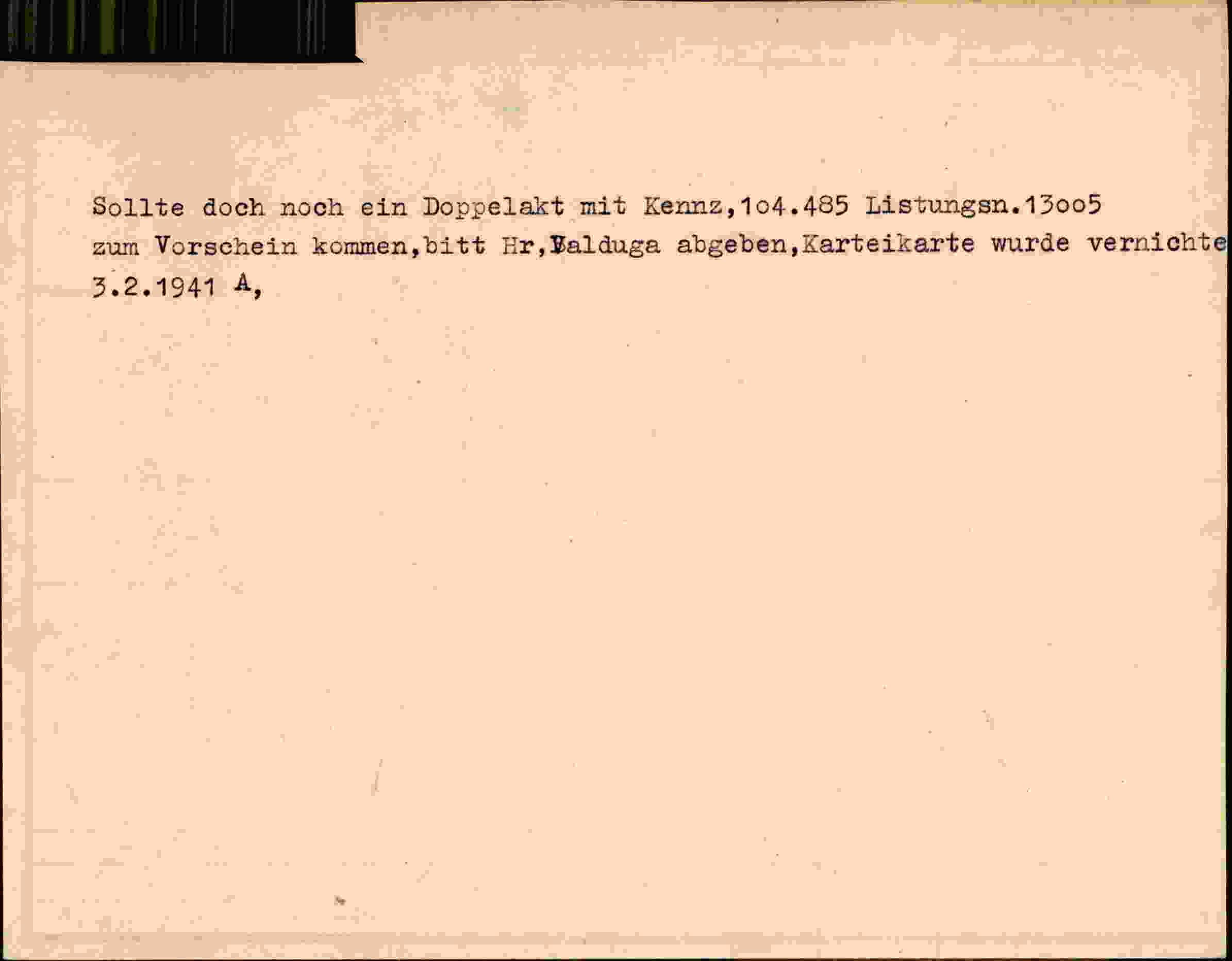 Rückseite des Dokuments