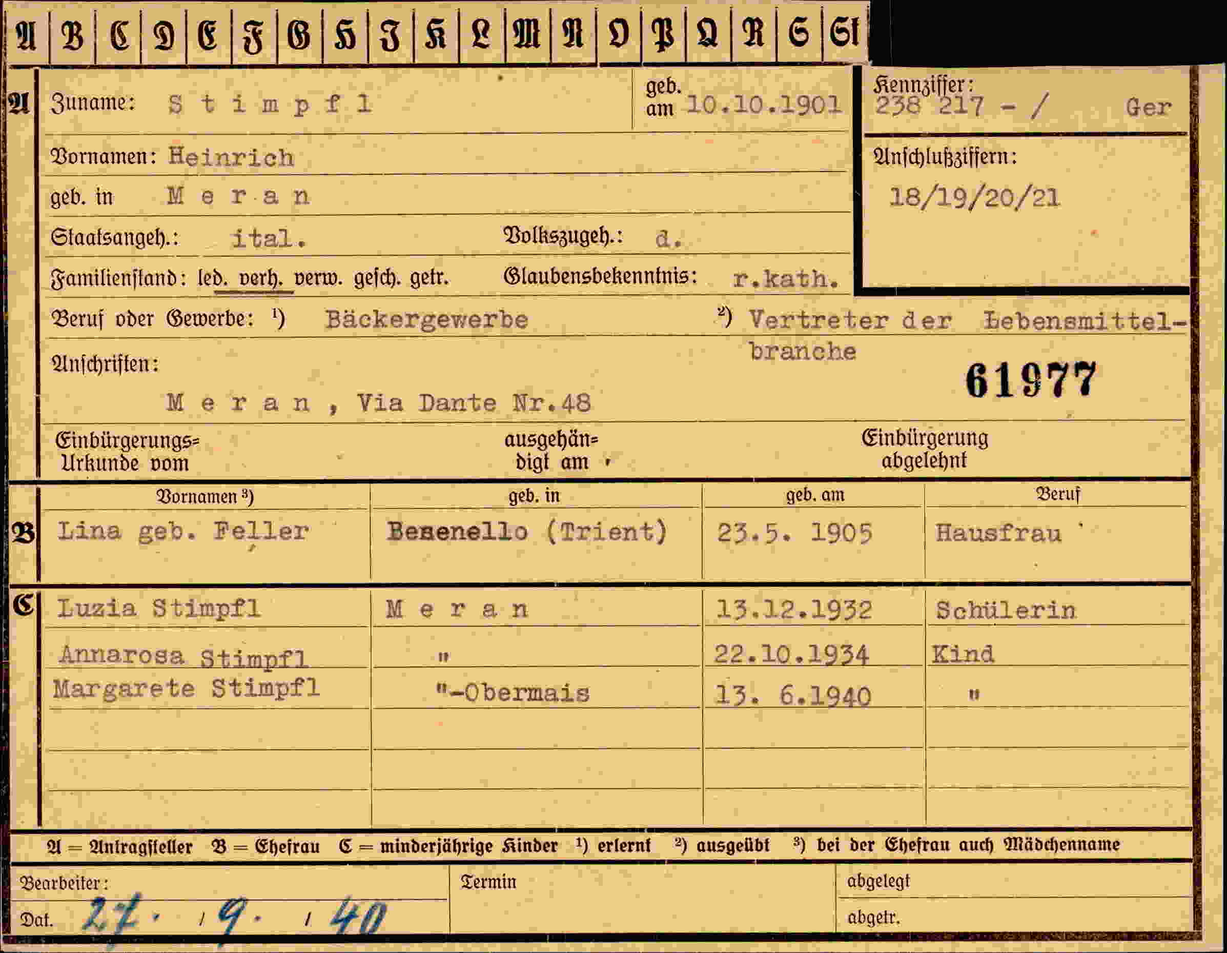 Dokument für Heinrich Stimpfl