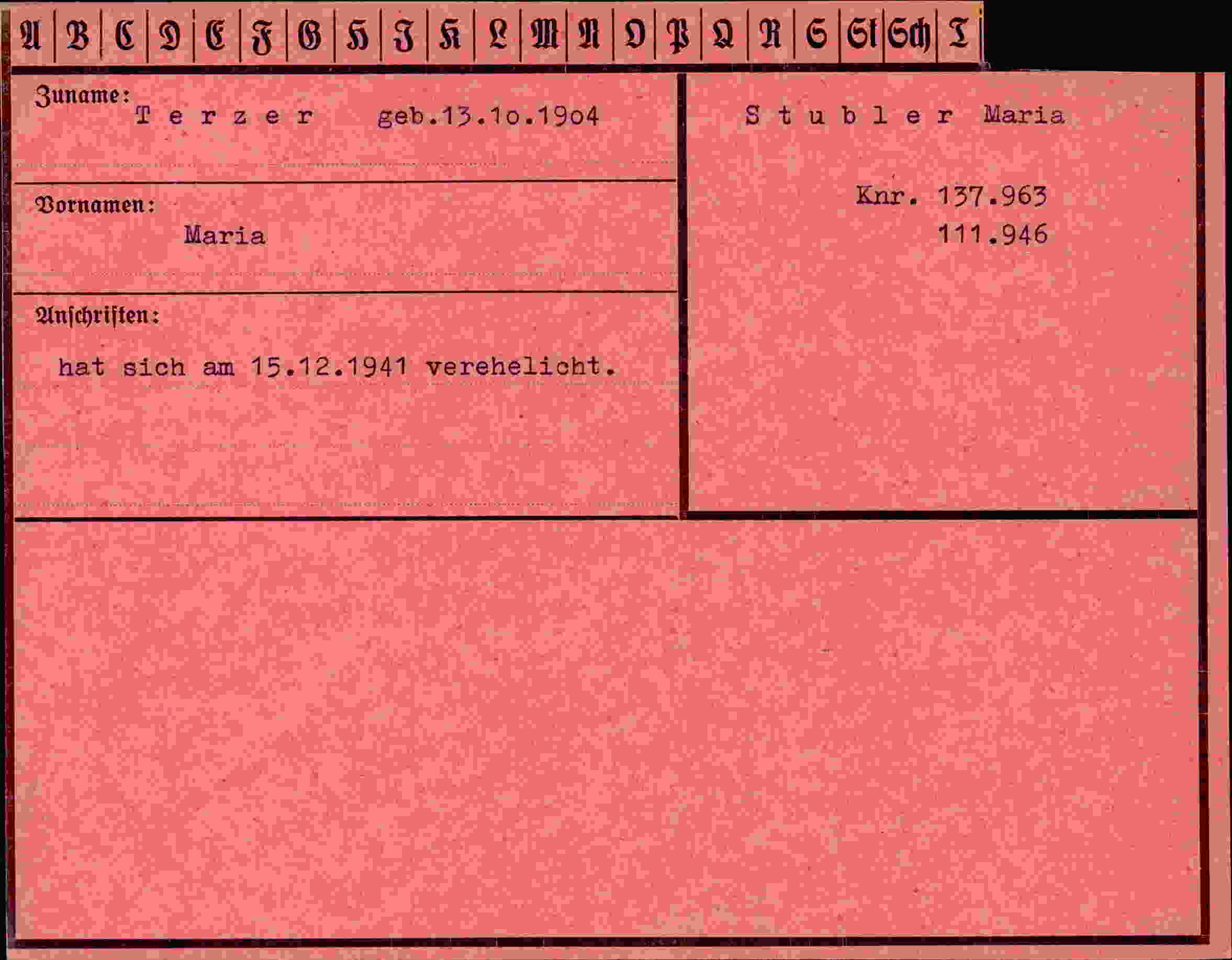Vorderseite des Dokuments