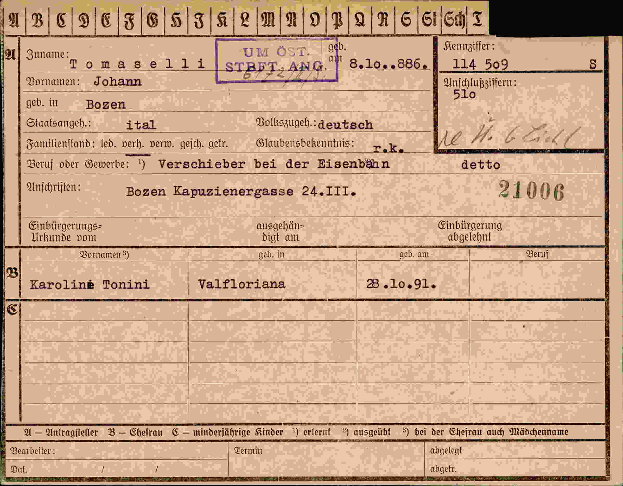 Dokument für Johann Öste