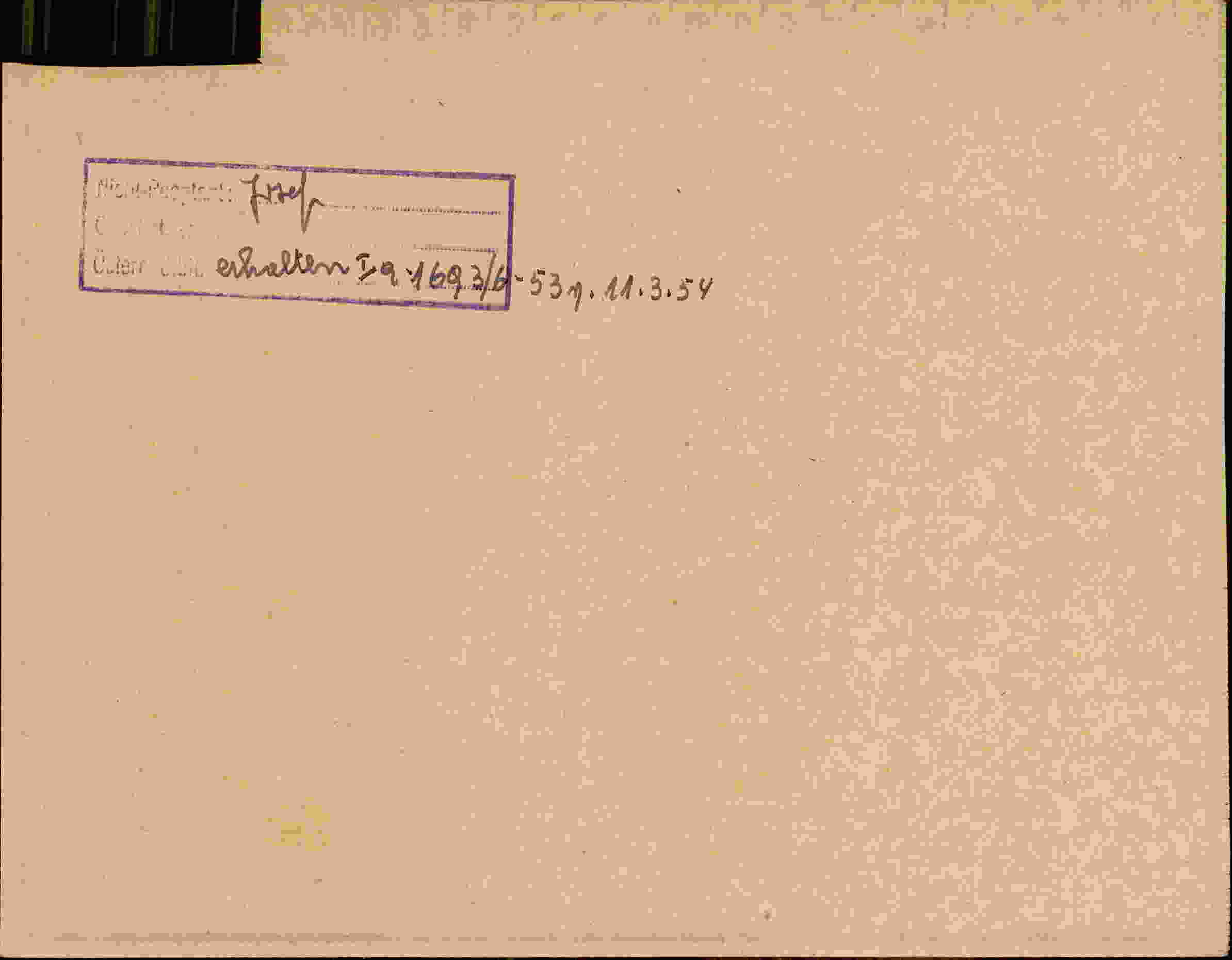 Rückseite des Dokuments