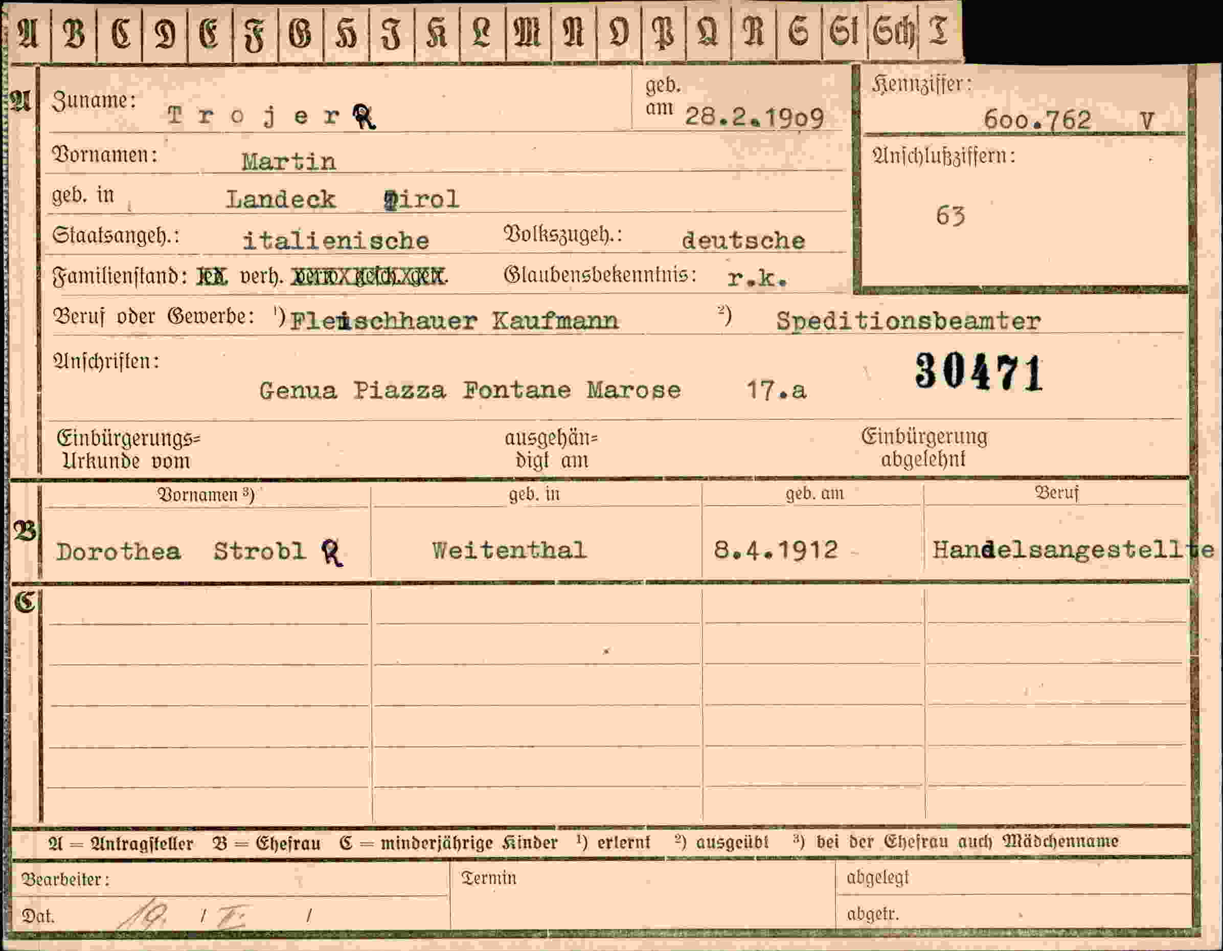 Dokument für Martin Trojern