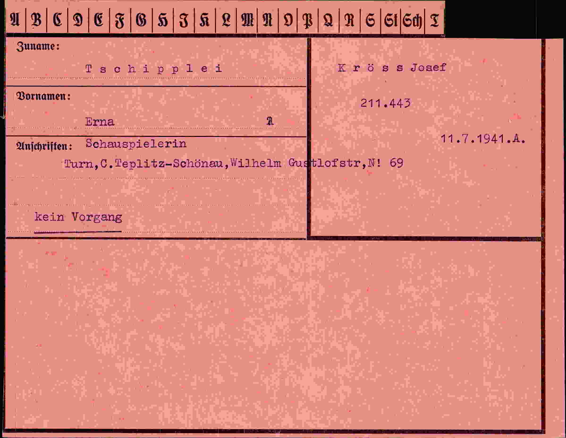 Vorderseite des Dokuments