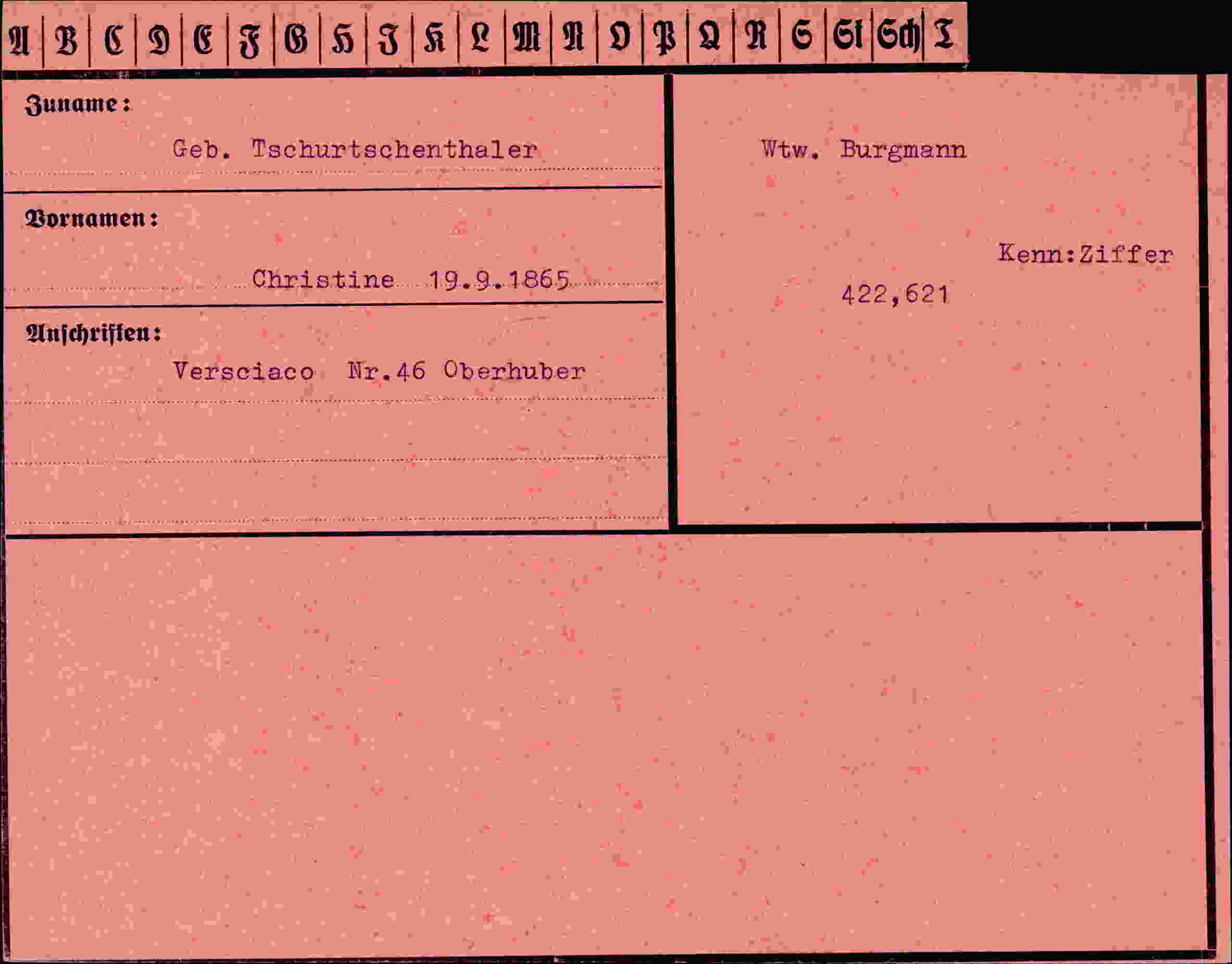 Dokument für Christine Tschurtschenthaler