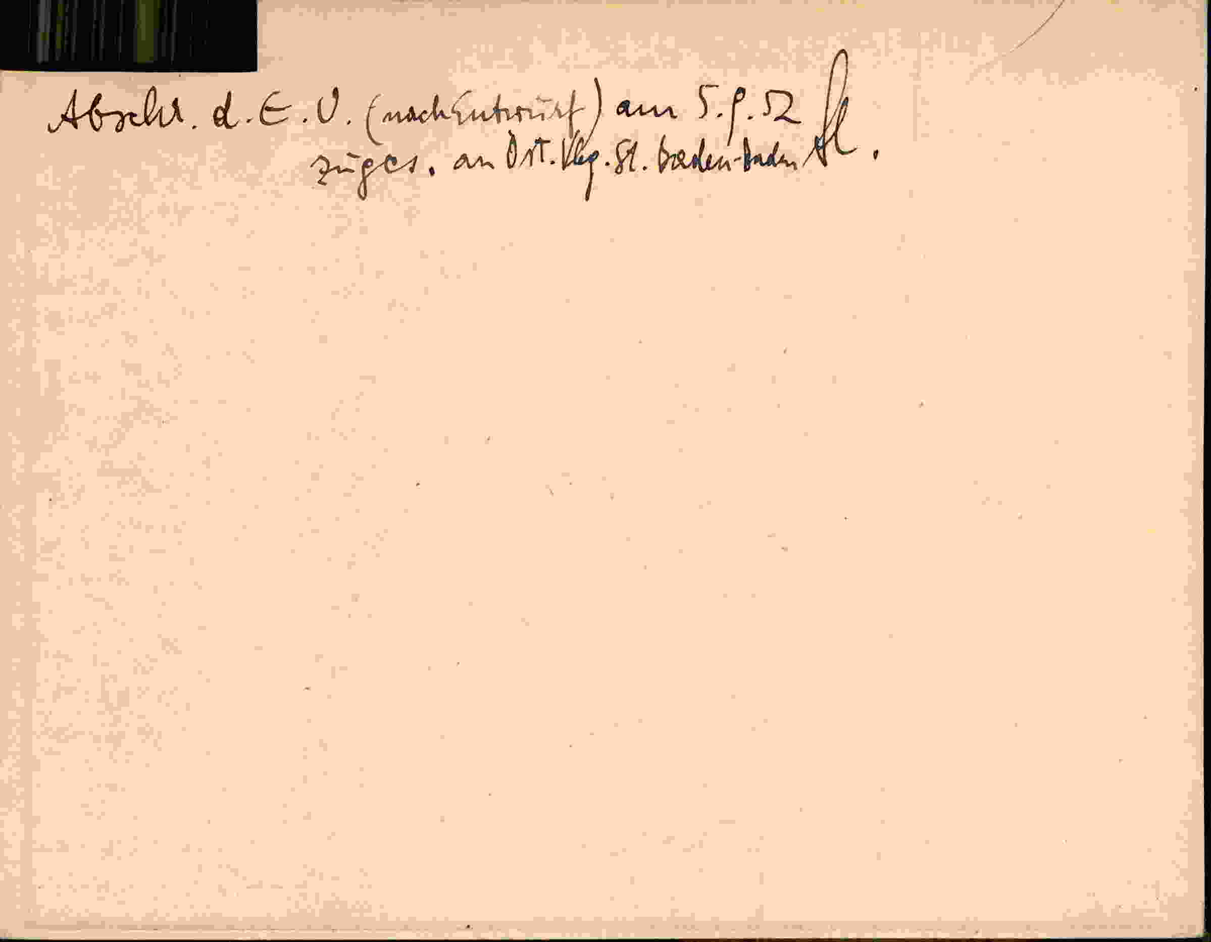 Rückseite des Dokuments