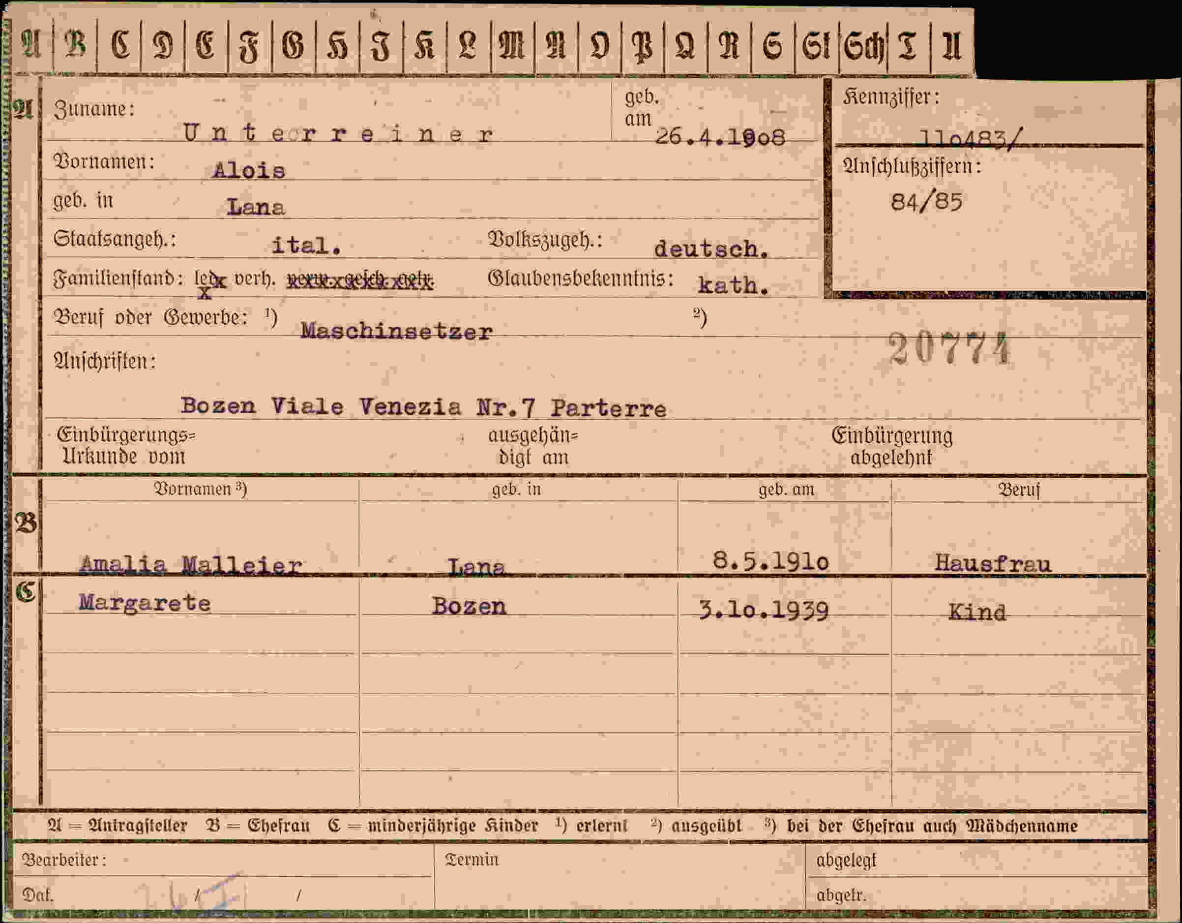 Dokument für Aloi Unterr