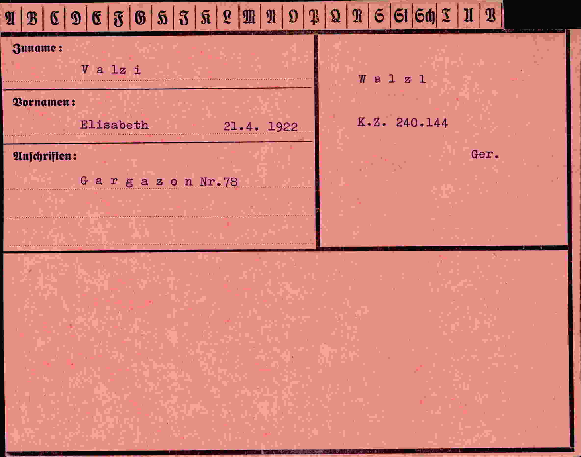 Dokument für Elisabeth Valz i