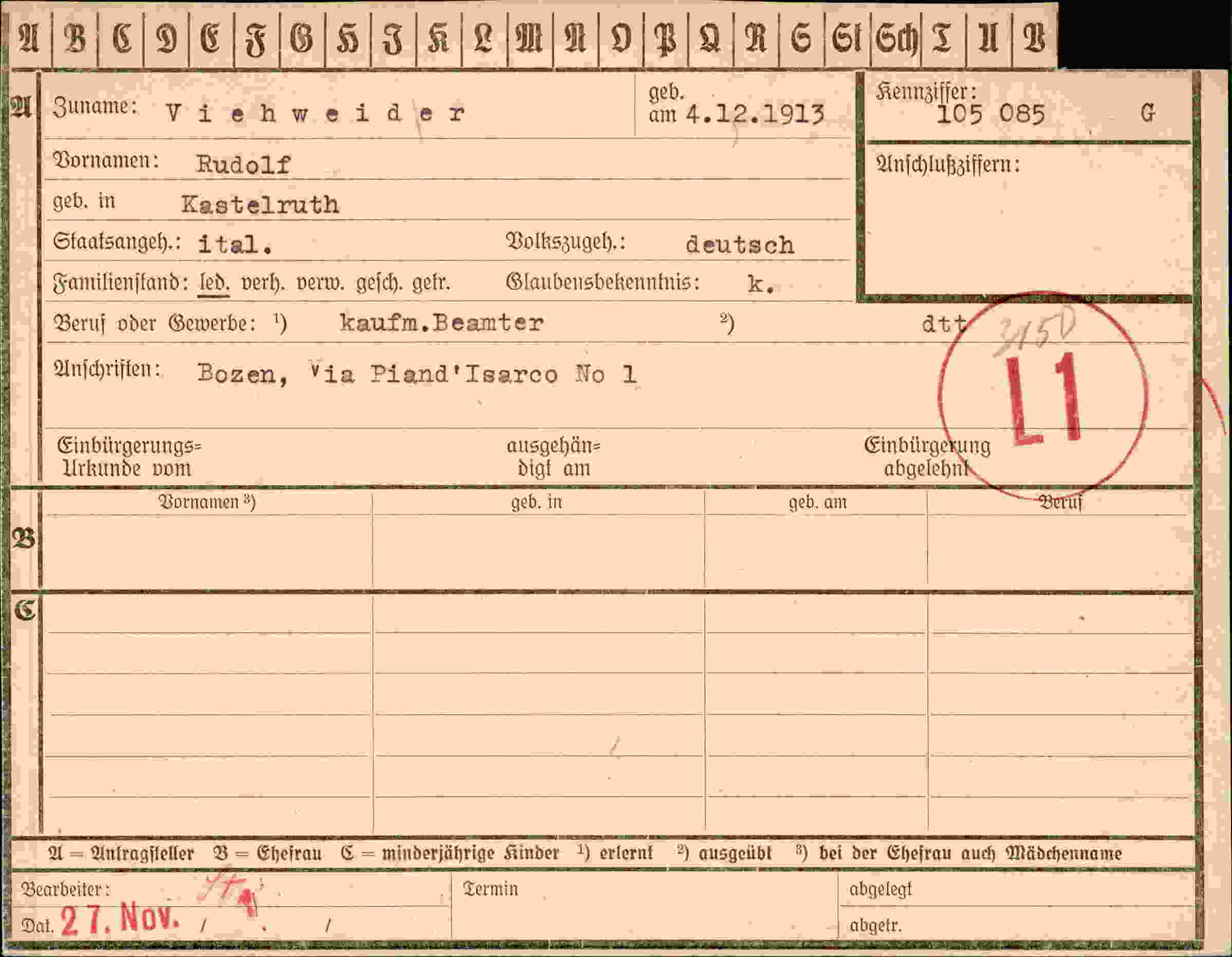 Dokument für Rudolf Viehweider