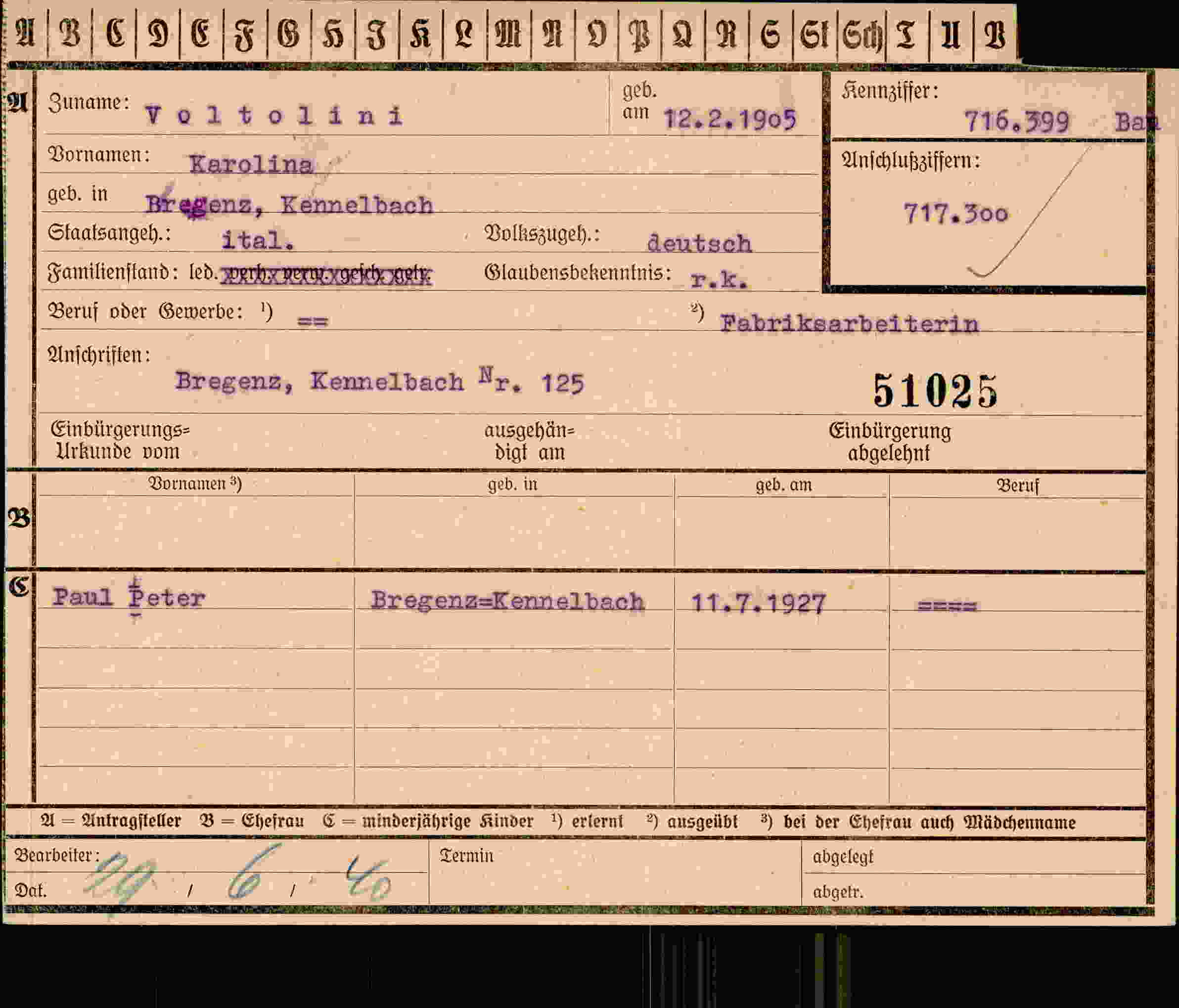 Dokument für Karolina Voltolini