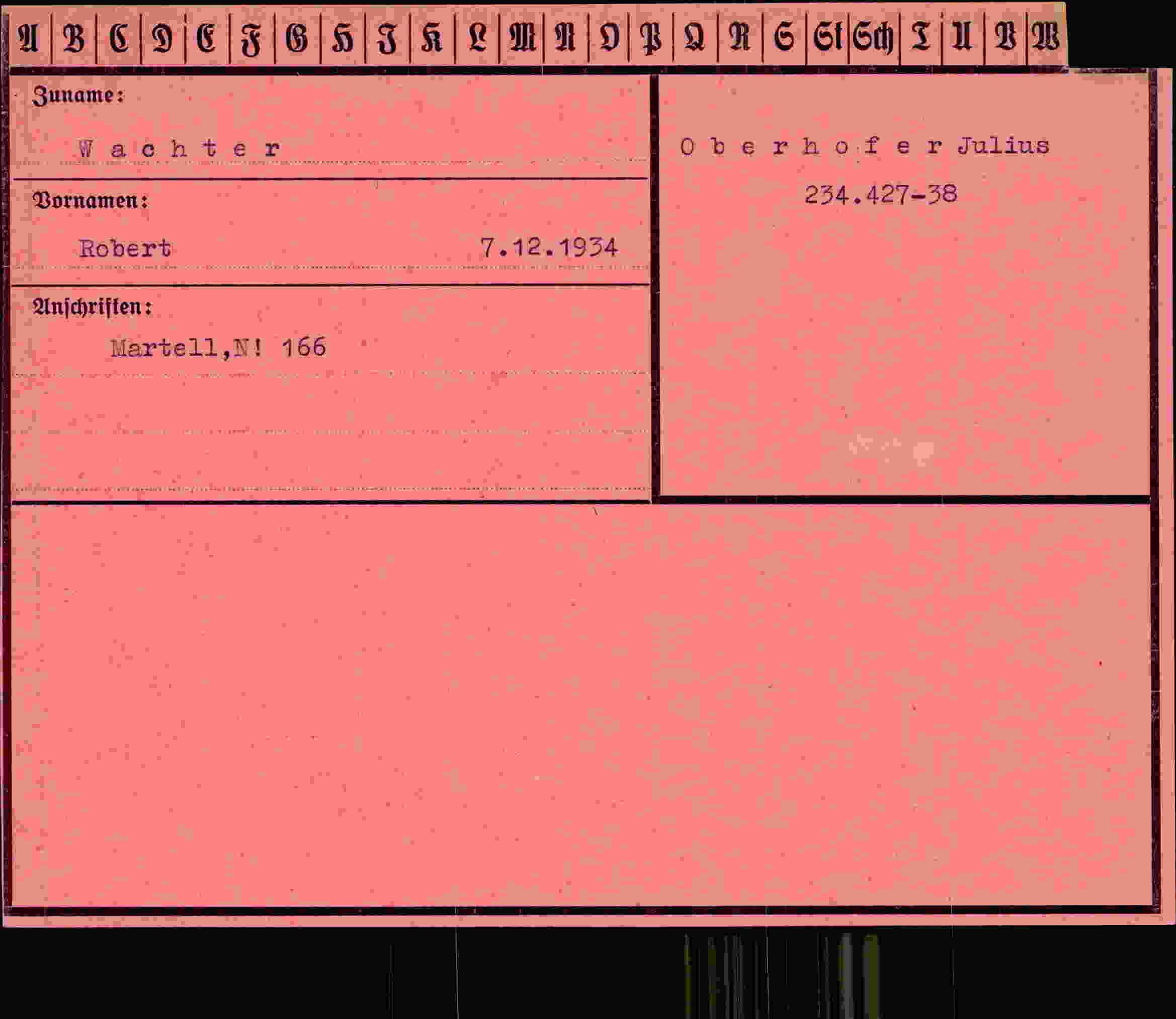 Dokument für Robert Wachter