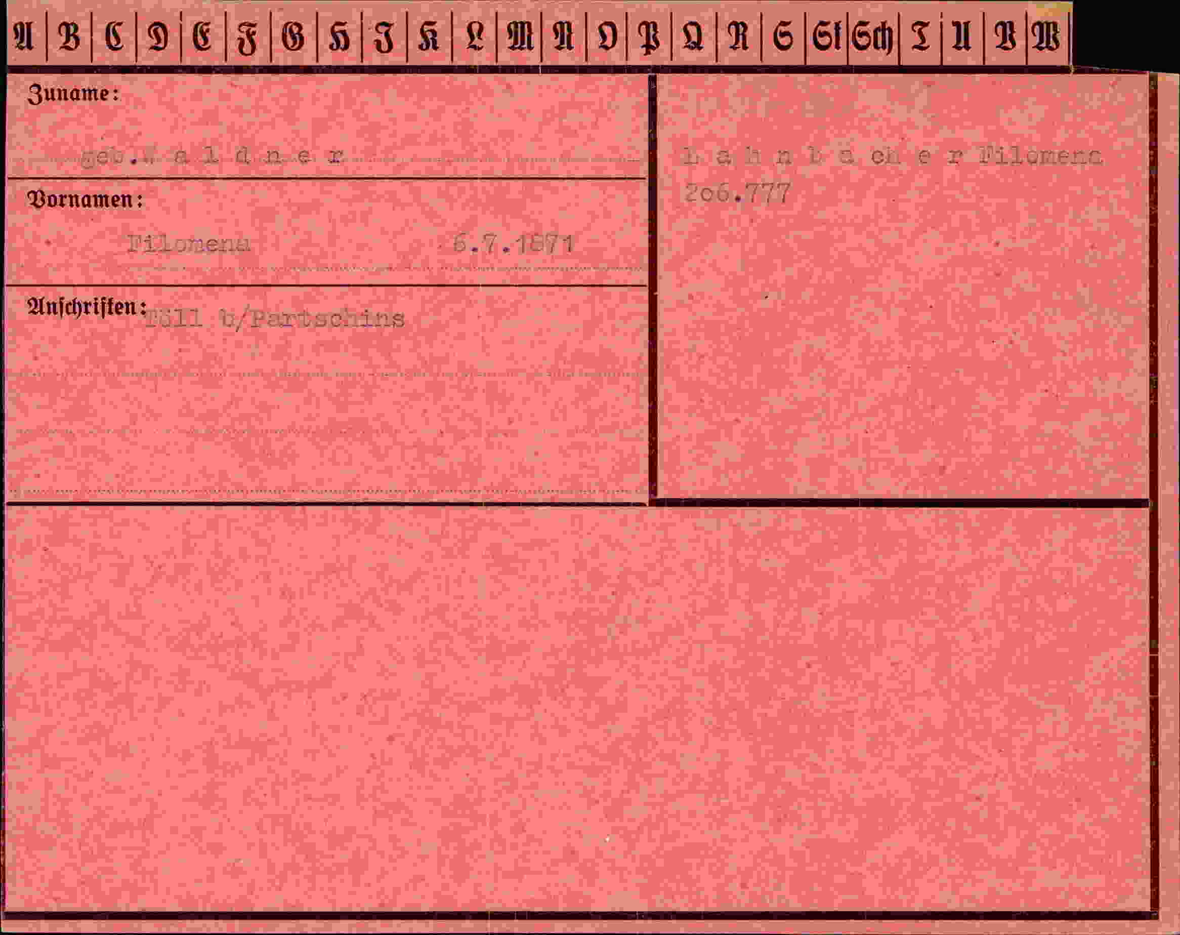 Dokument für Filomena Waldner