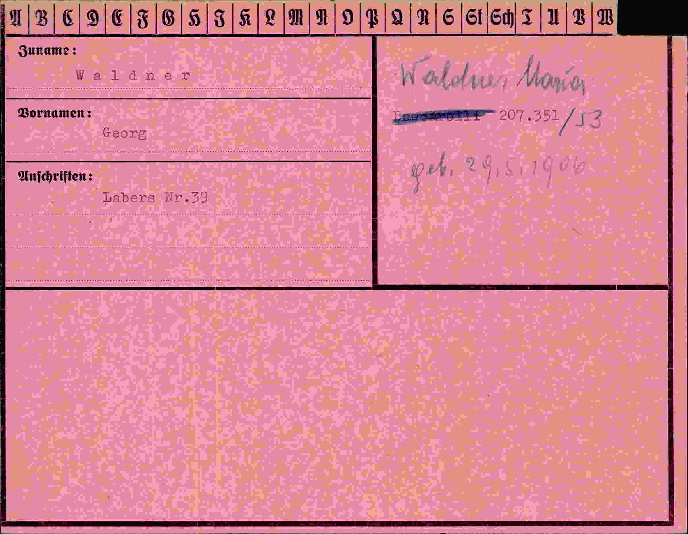 Dokument für Georg Waldner