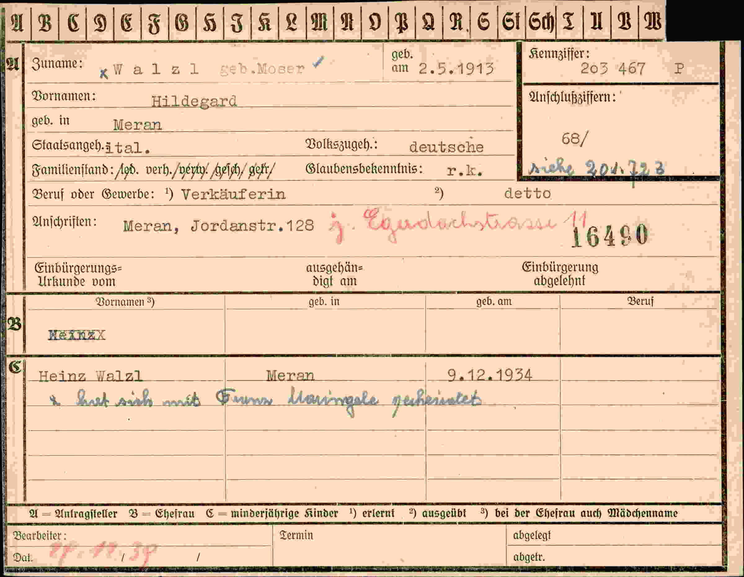 Dokument für Hild Walzl