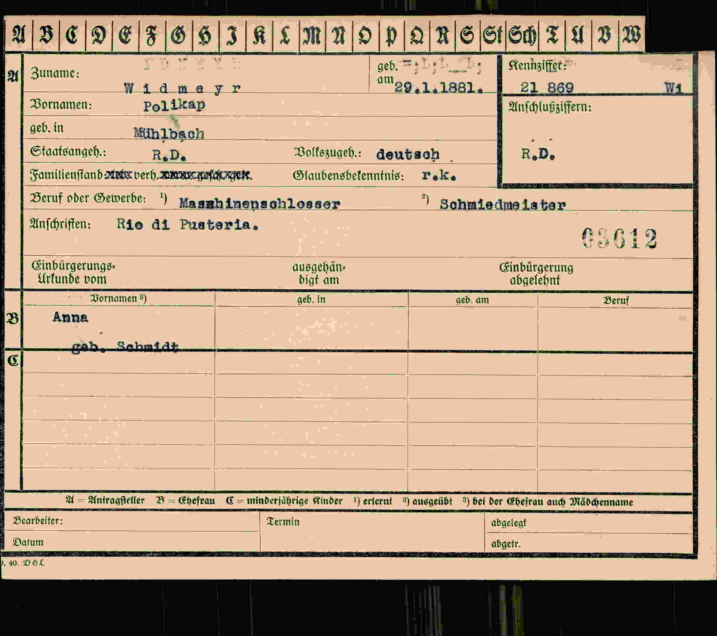 Dokument für Polikap Widmeyr