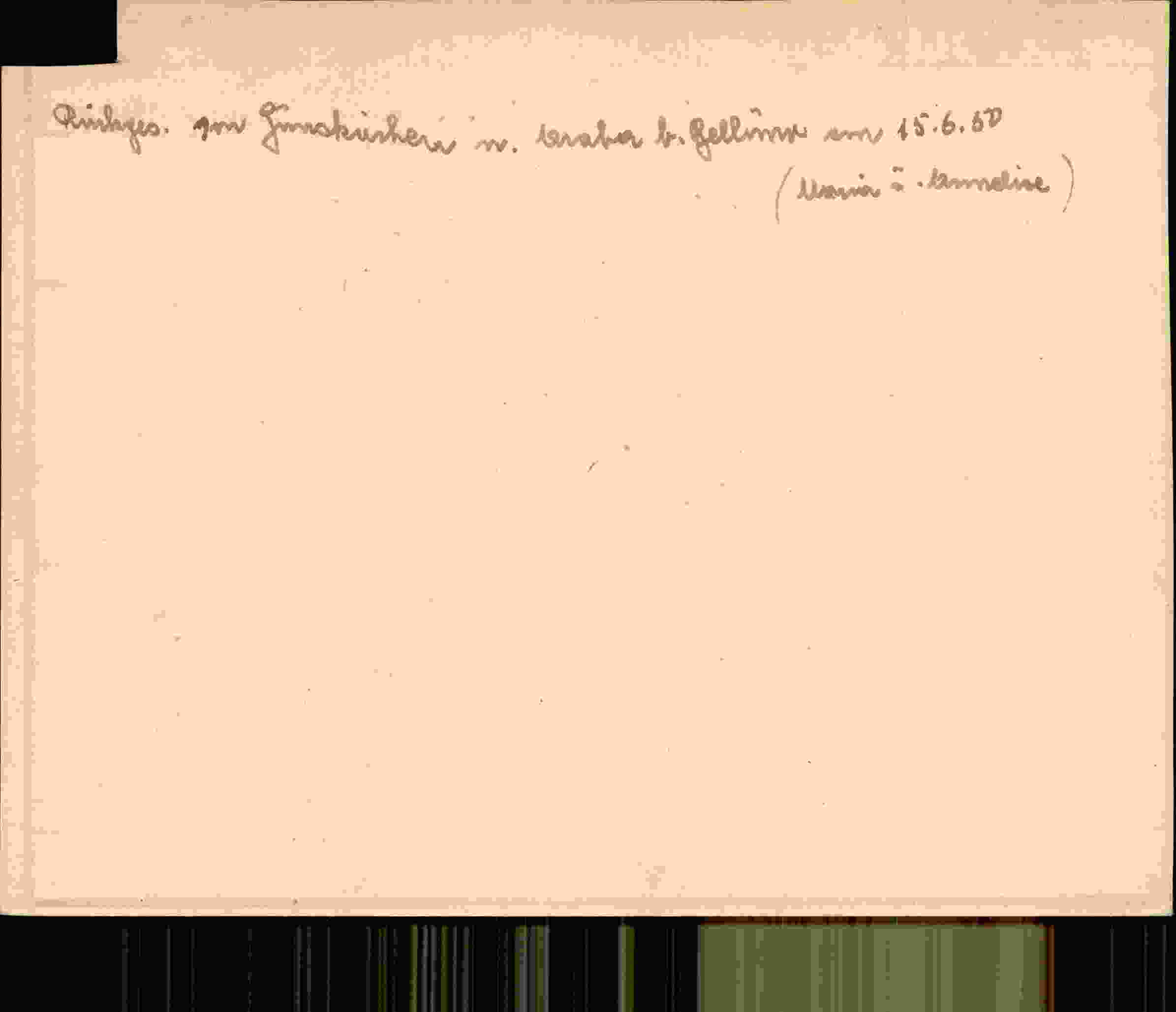 Rückseite des Dokuments