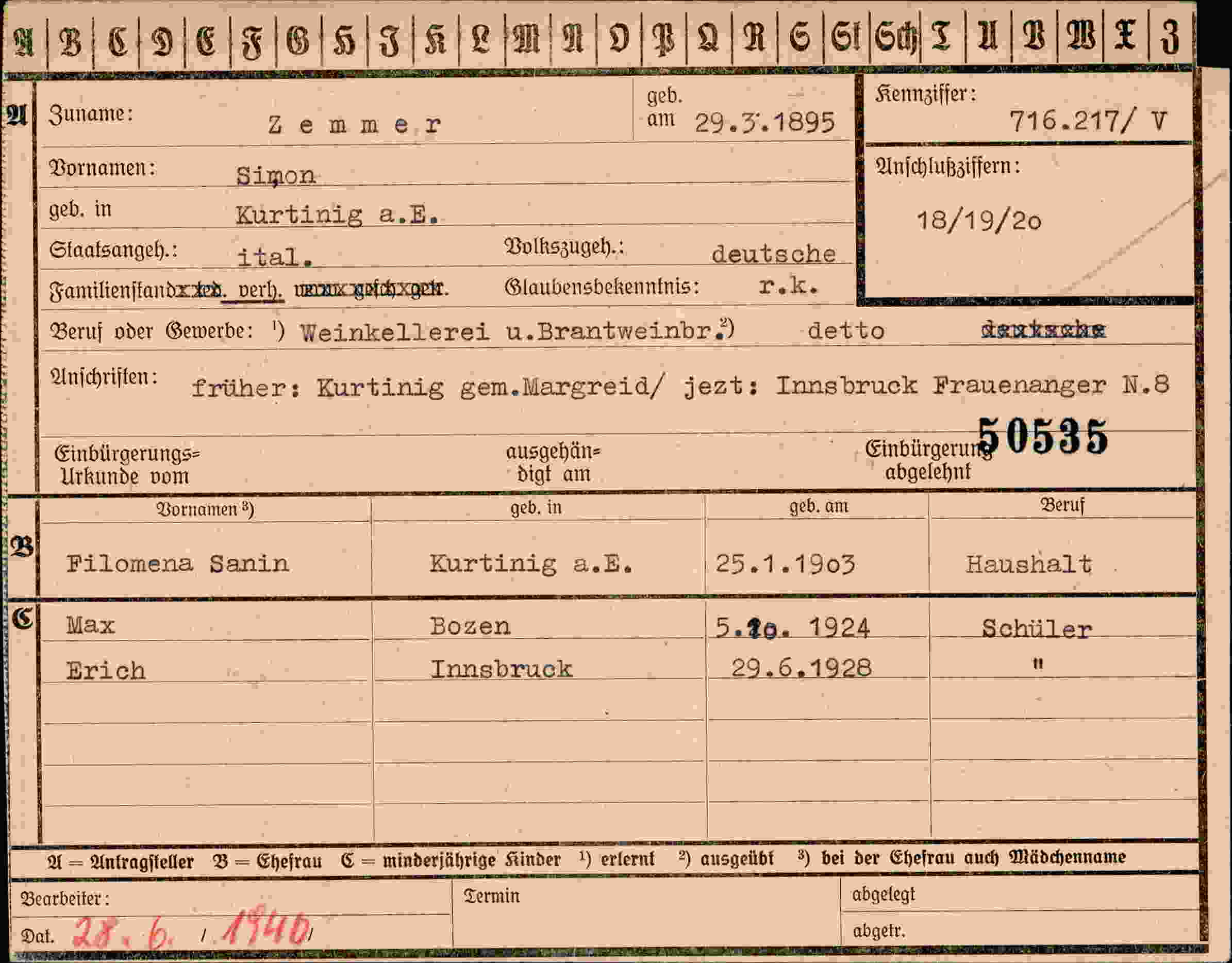 Dokument für Simon Zemmer